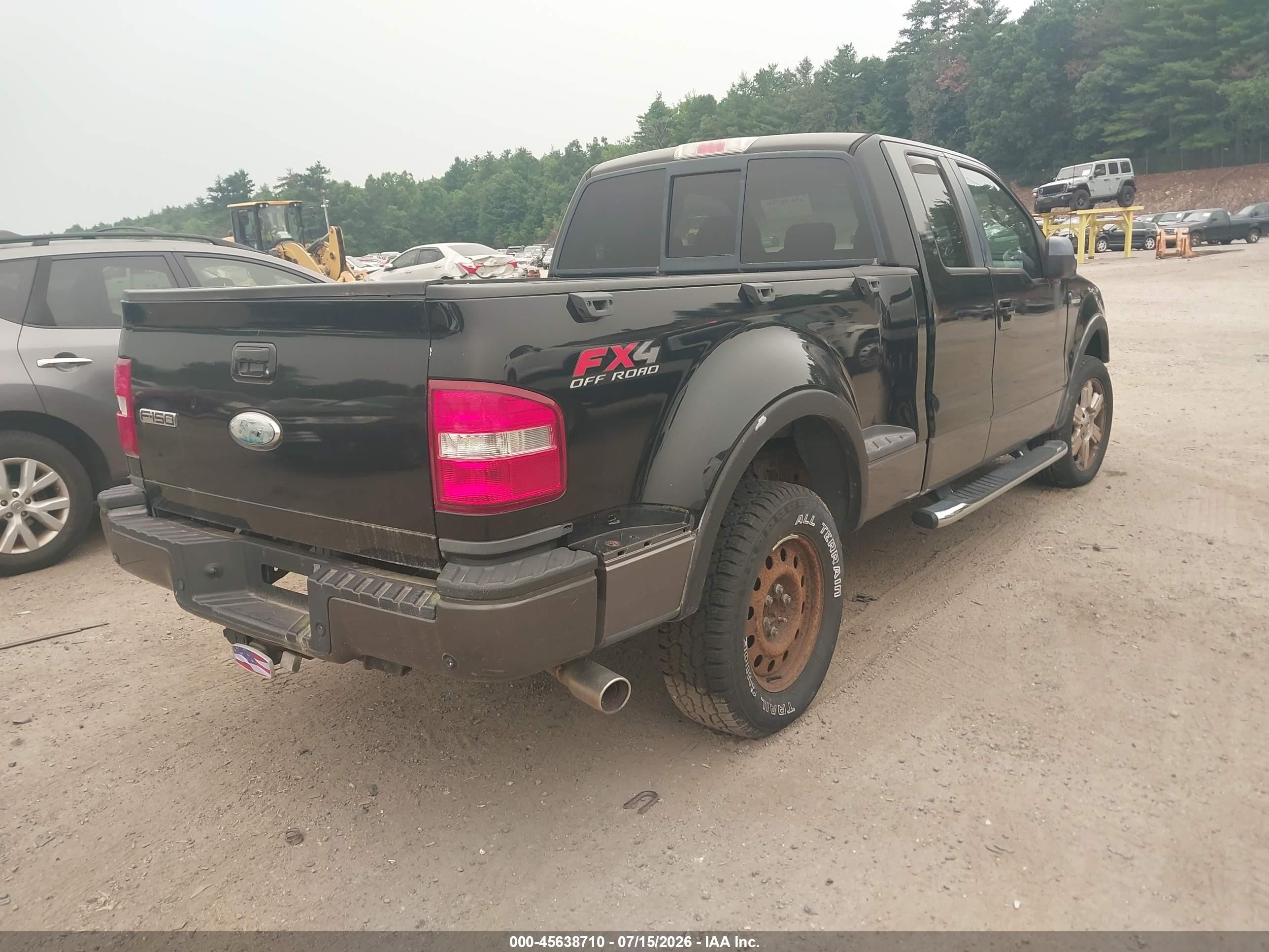 2008 Ford F-150 Fx4/xlt Black vin: 1FTPX04518KE27252