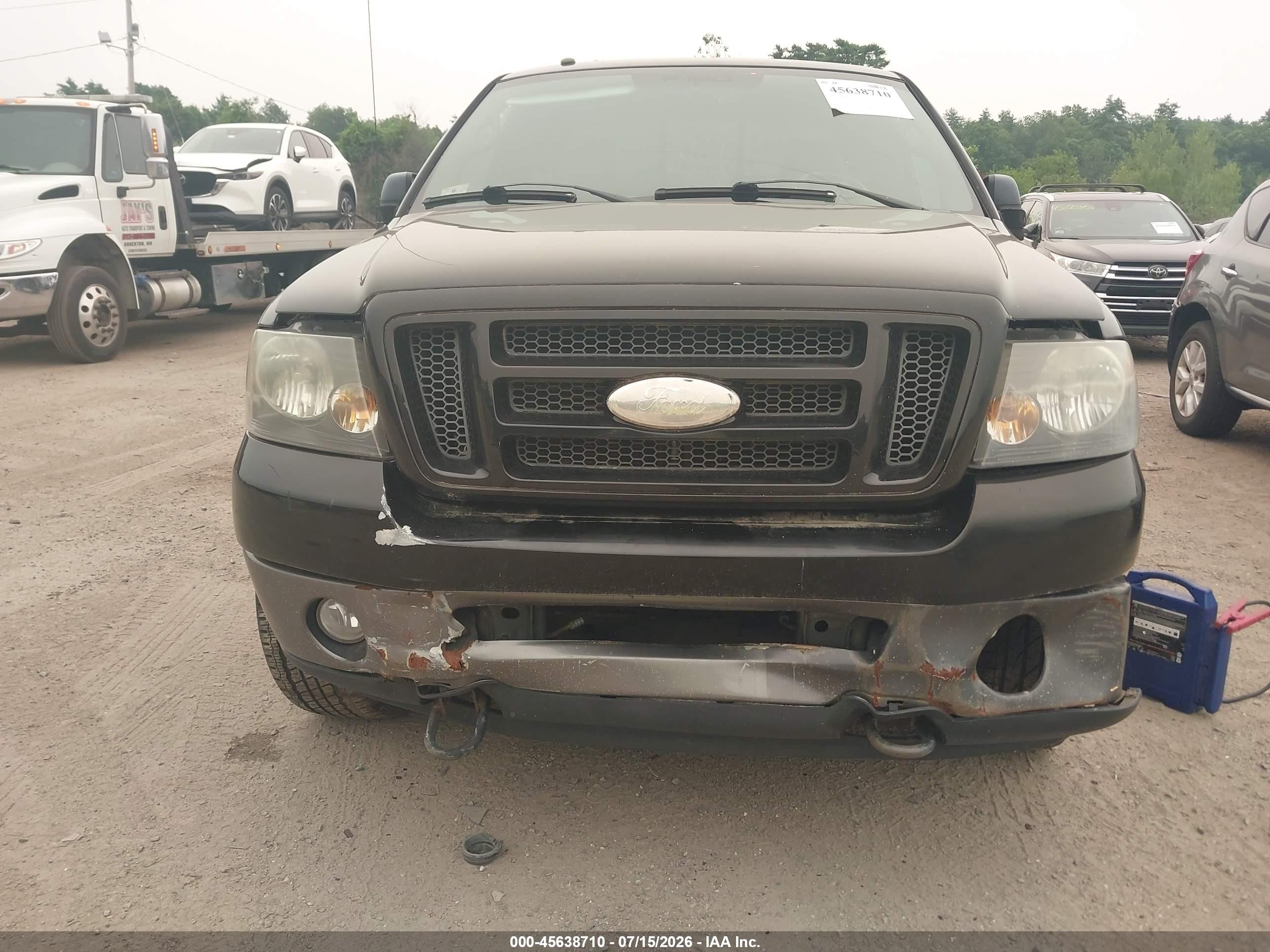 2008 Ford F-150 Fx4/xlt Black vin: 1FTPX04518KE27252