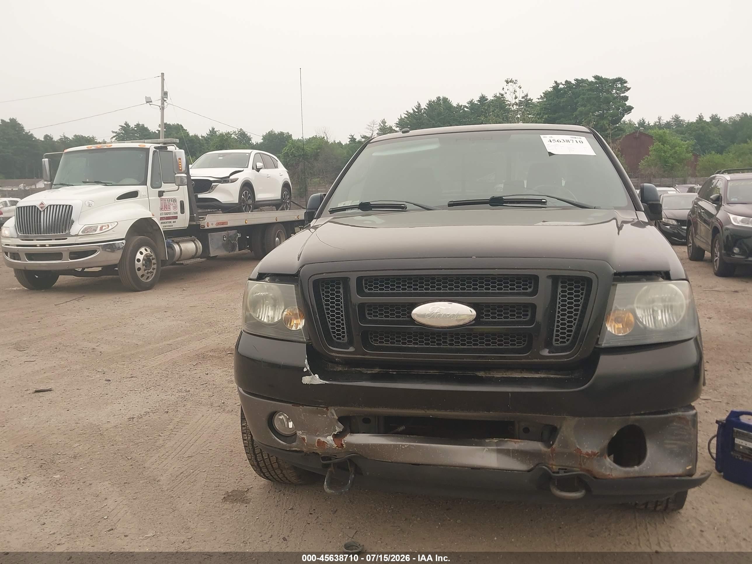 2008 Ford F-150 Fx4/xlt Black vin: 1FTPX04518KE27252