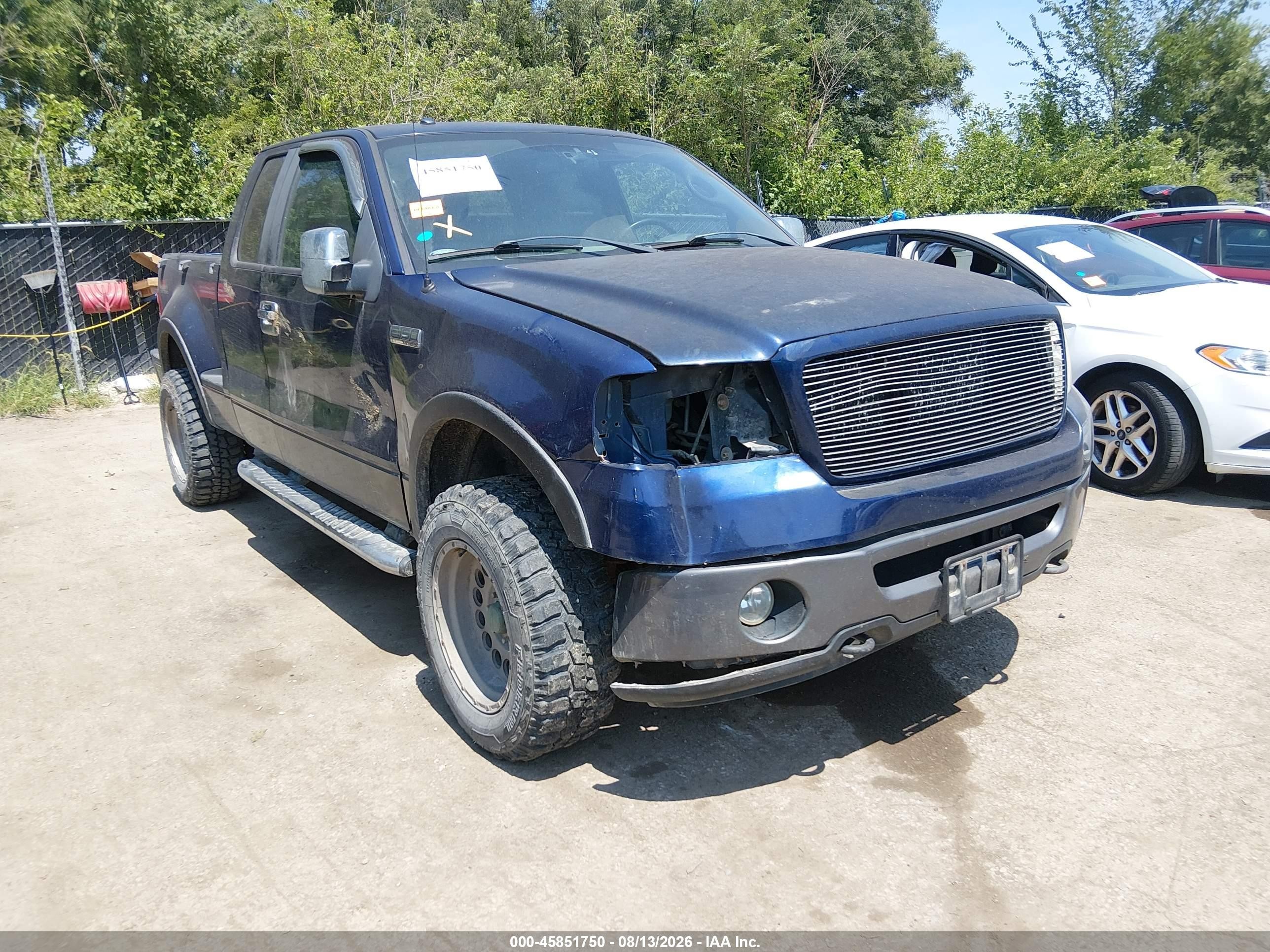2007 Ford F-150 Fx4/xlt Blue vin: 1FTPX04527KA95174