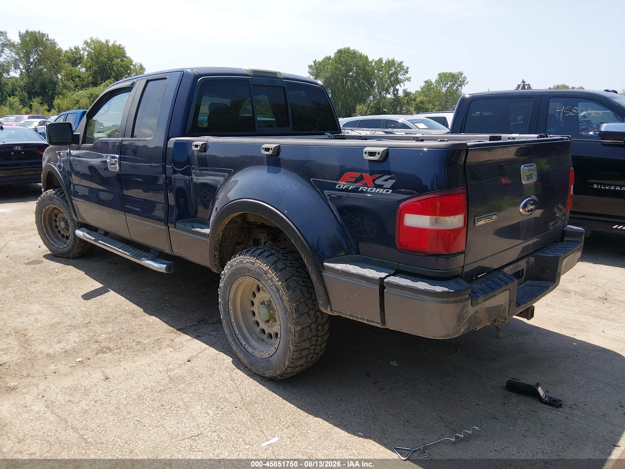 2007 Ford F-150 Fx4/xlt Blue vin: 1FTPX04527KA95174