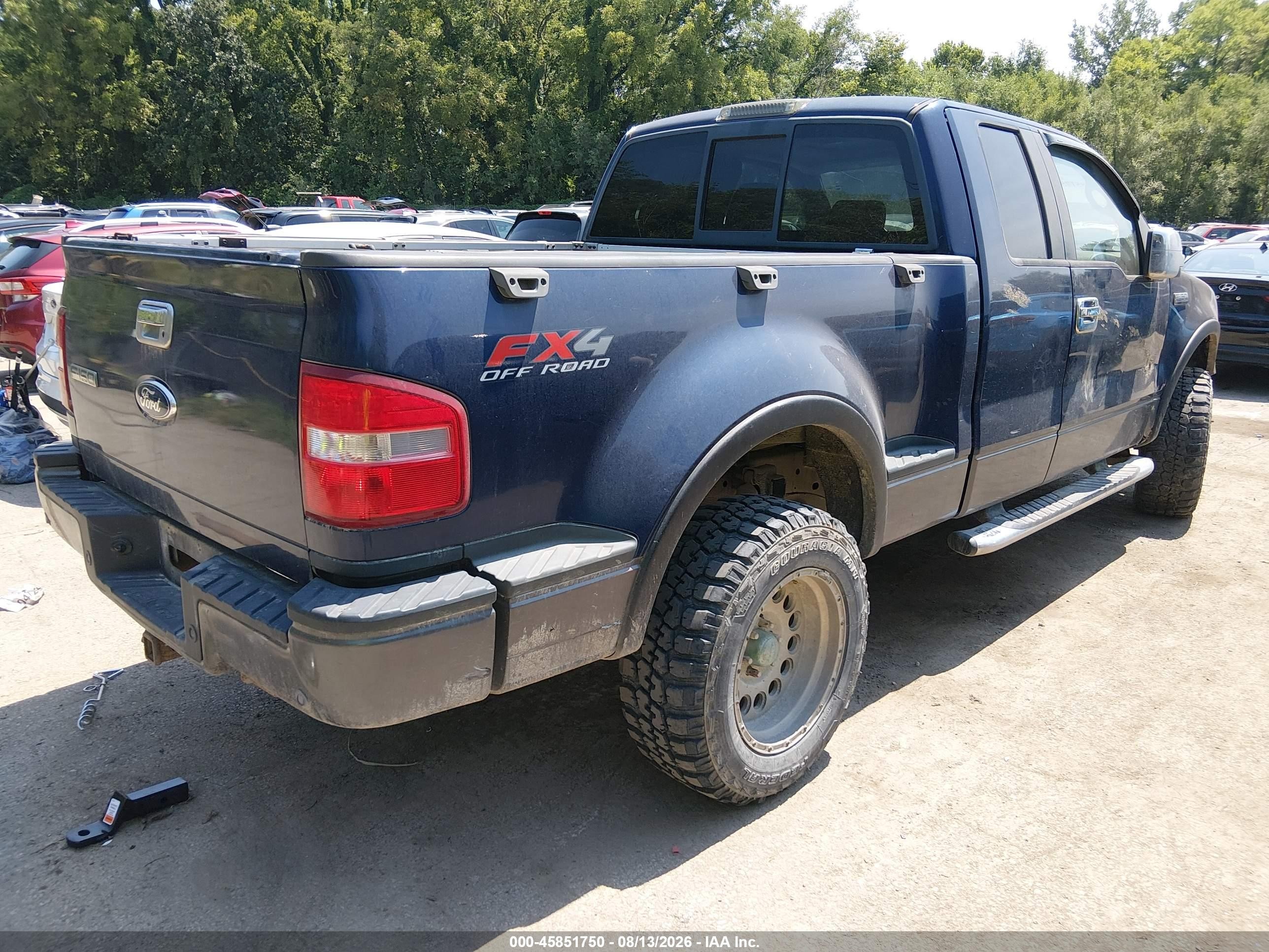 2007 Ford F-150 Fx4/xlt Blue vin: 1FTPX04527KA95174