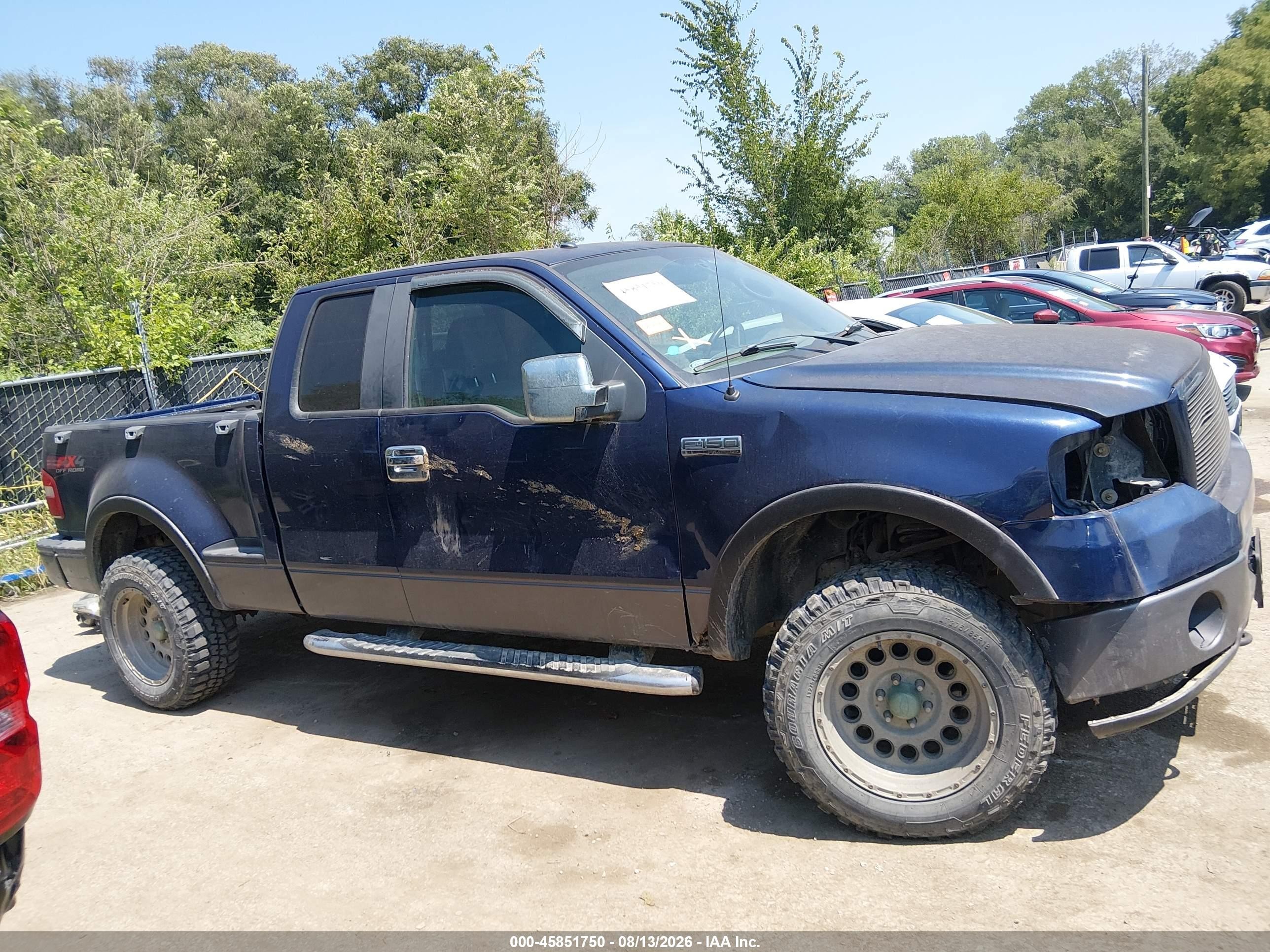 2007 Ford F-150 Fx4/xlt Blue vin: 1FTPX04527KA95174