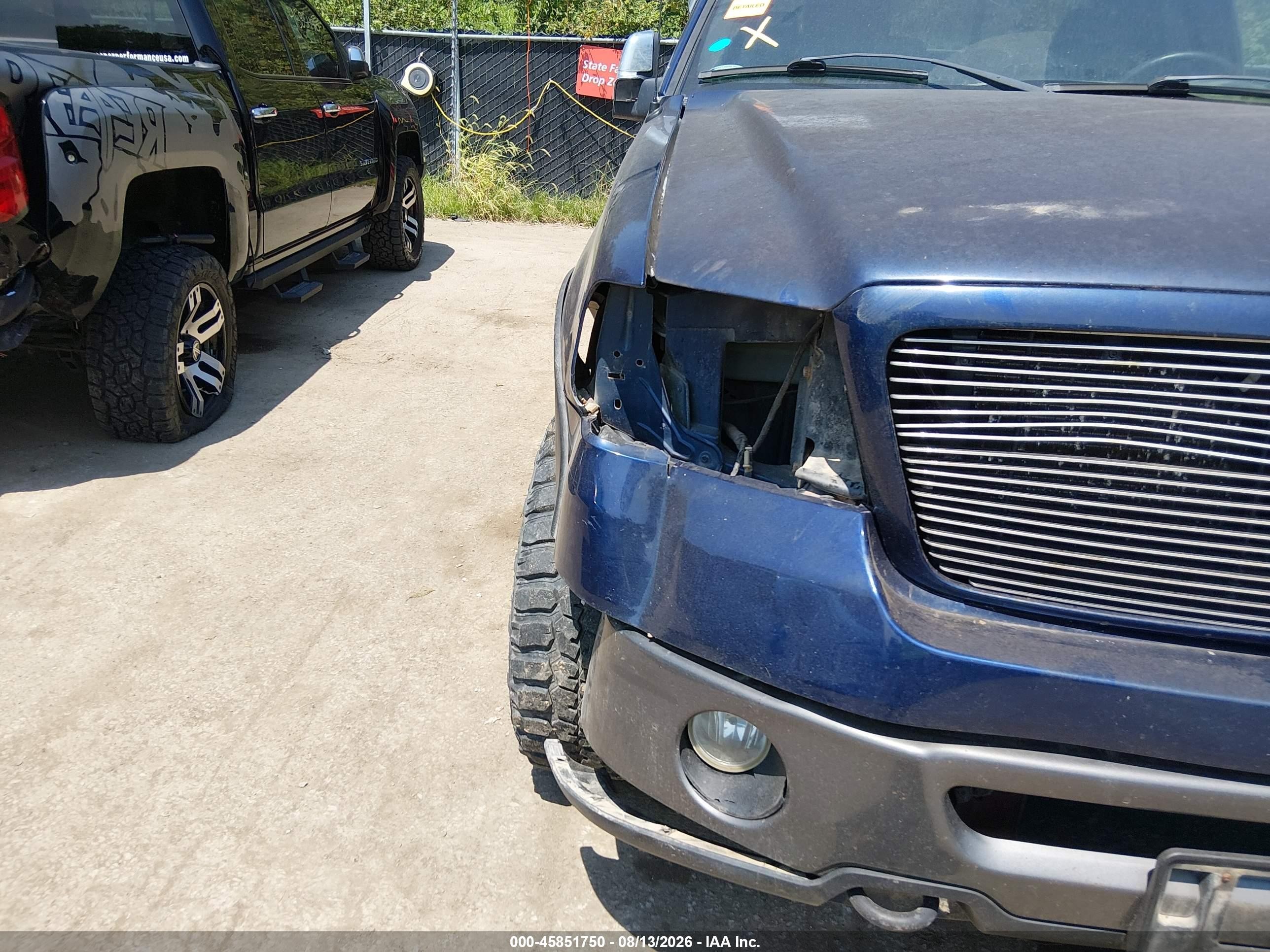 2007 Ford F-150 Fx4/xlt Blue vin: 1FTPX04527KA95174