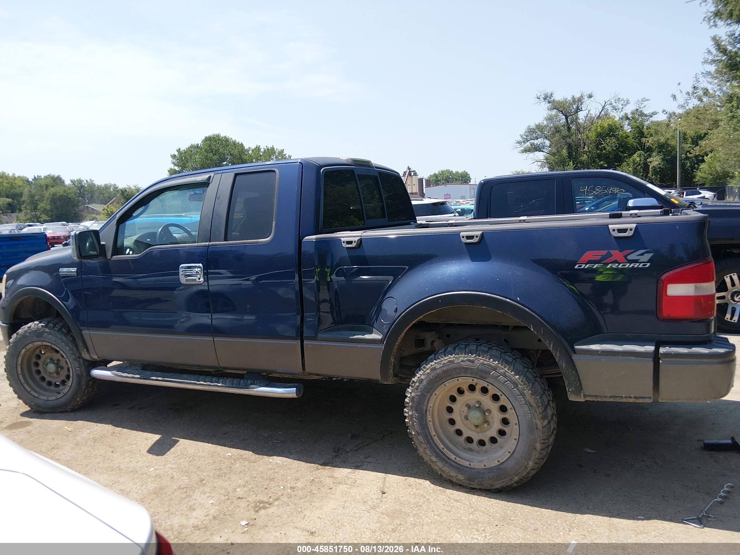 2007 Ford F-150 Fx4/xlt Blue vin: 1FTPX04527KA95174