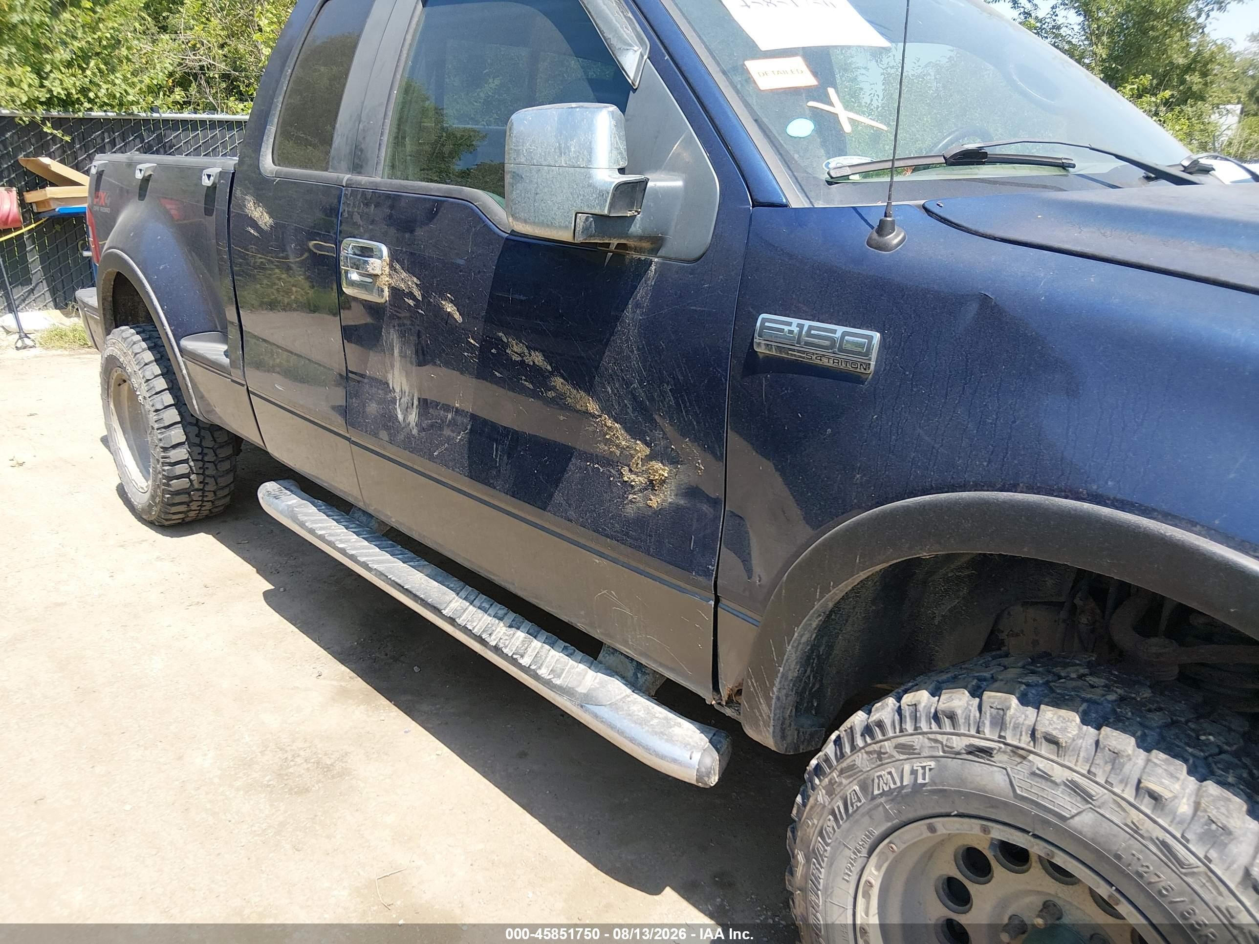 2007 Ford F-150 Fx4/xlt Blue vin: 1FTPX04527KA95174