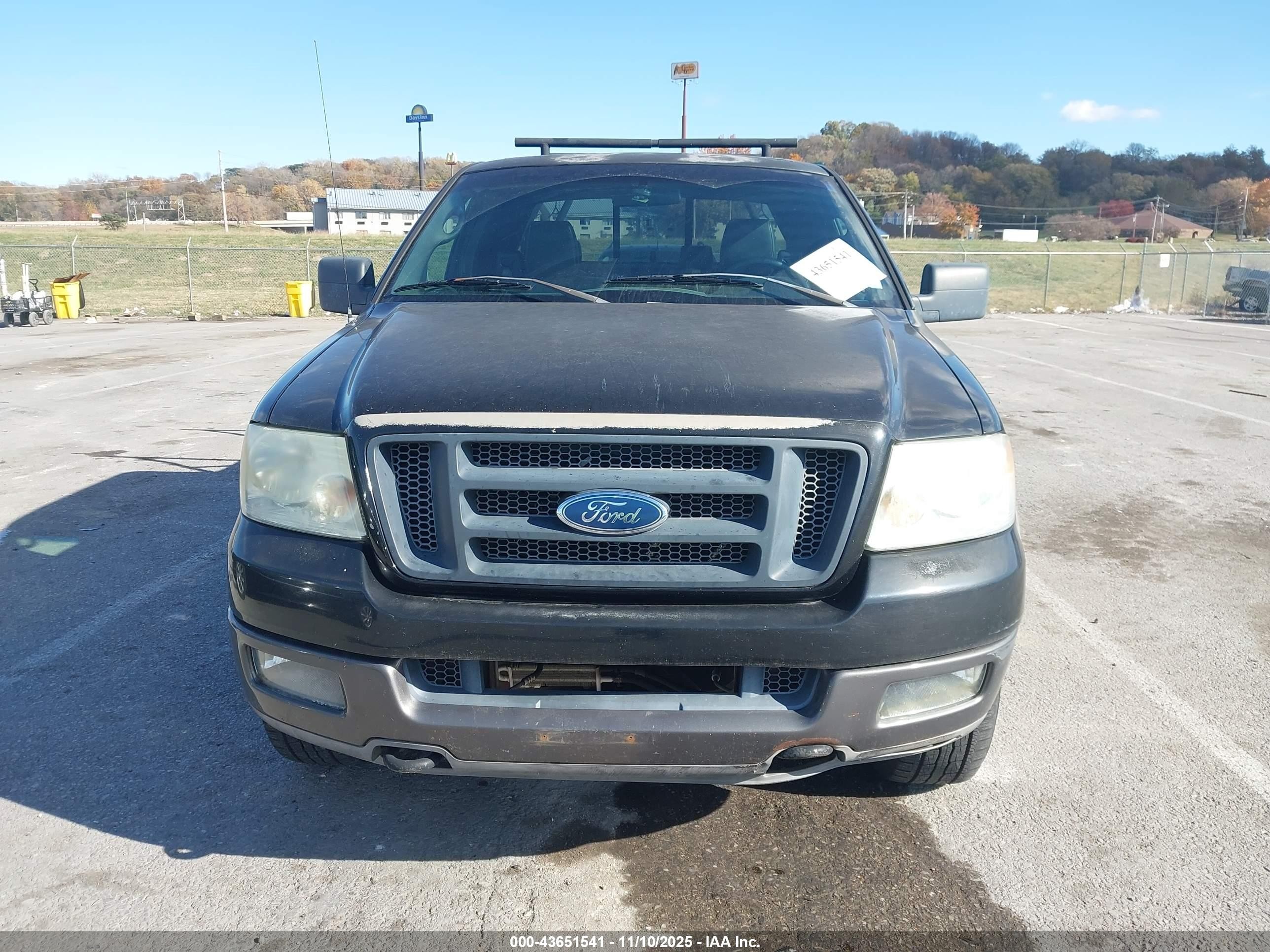 2004 Ford F-150 Fx4/xlt Black vin: 1FTPX04534KC95816