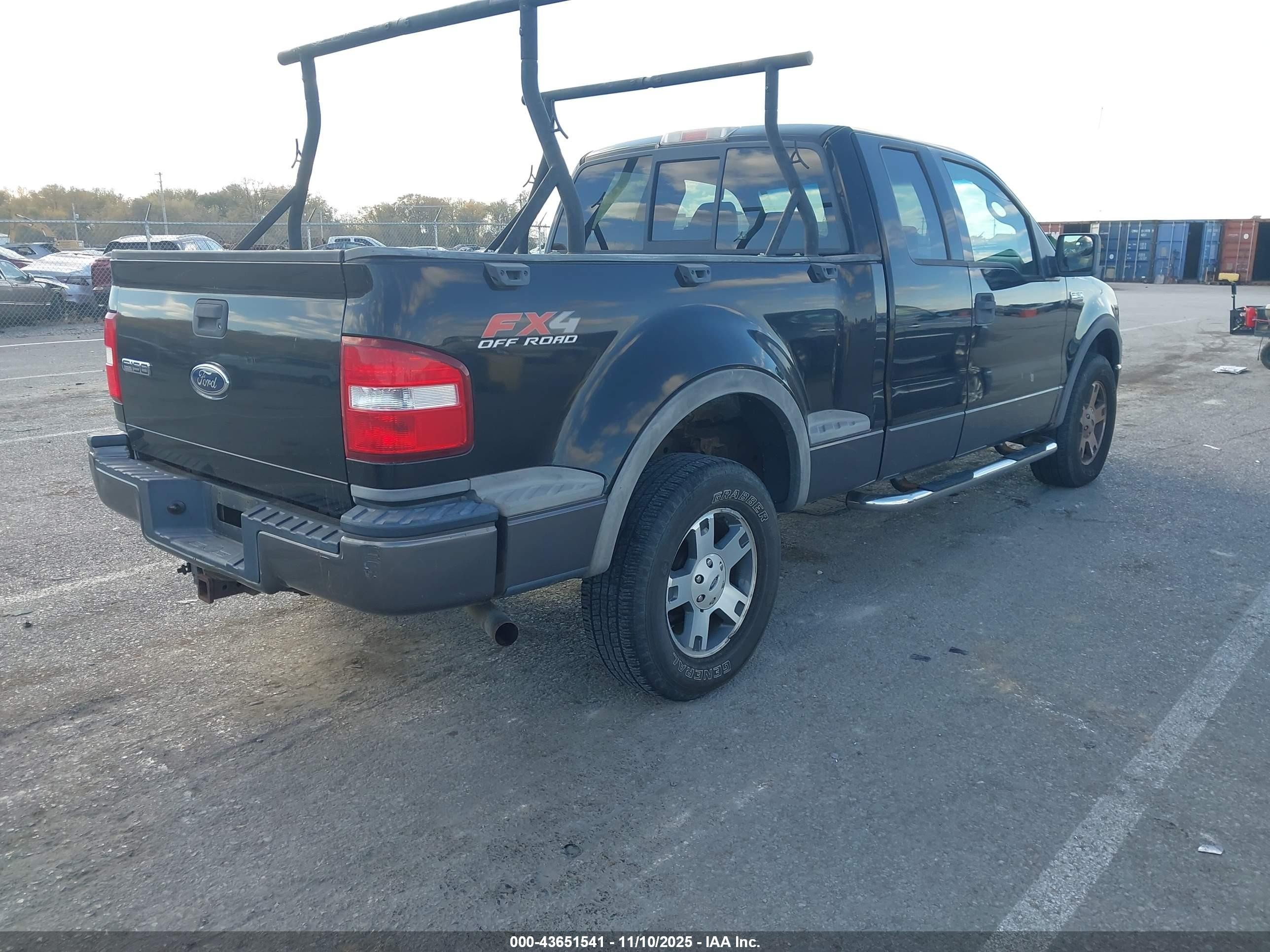 2004 Ford F-150 Fx4/xlt Black vin: 1FTPX04534KC95816