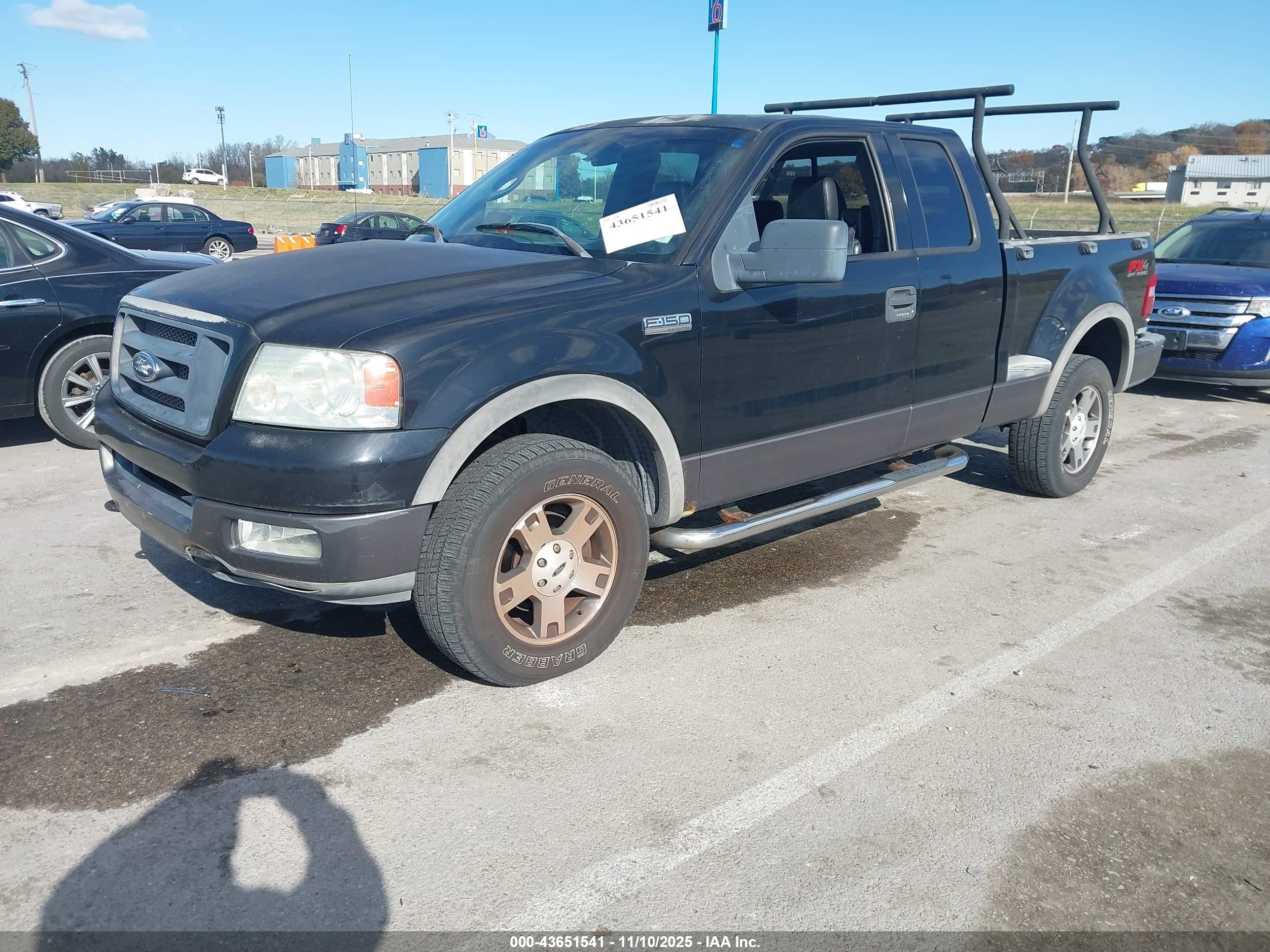 2004 Ford F-150 Fx4/xlt Black vin: 1FTPX04534KC95816