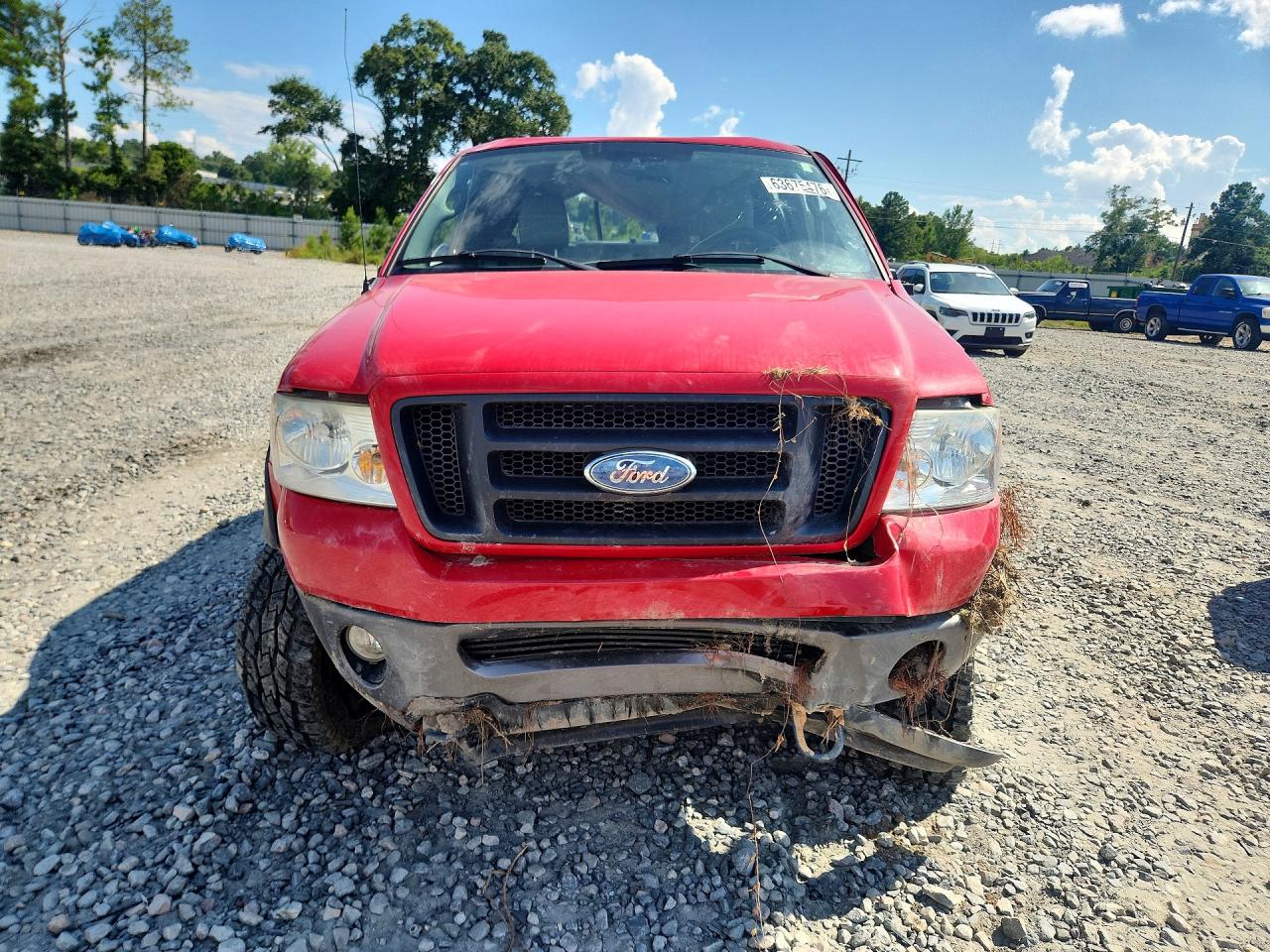 2007 Ford F150 Red vin: 1FTPX04537KA72275