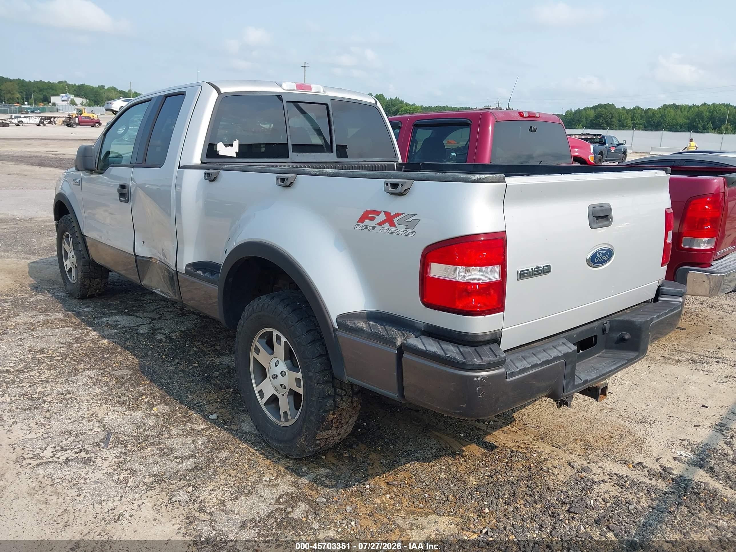 2004 Ford F-150 Fx4/xlt Gray vin: 1FTPX04554KB82594