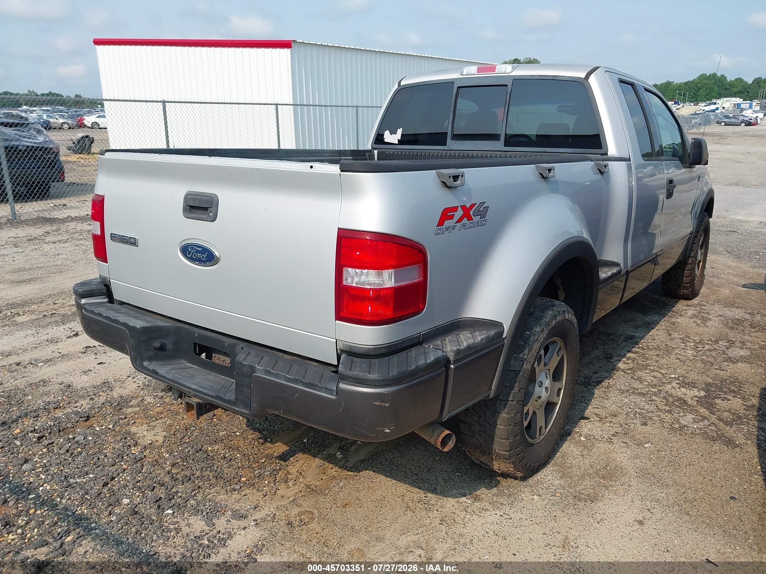 2004 Ford F-150 Fx4/xlt Gray vin: 1FTPX04554KB82594