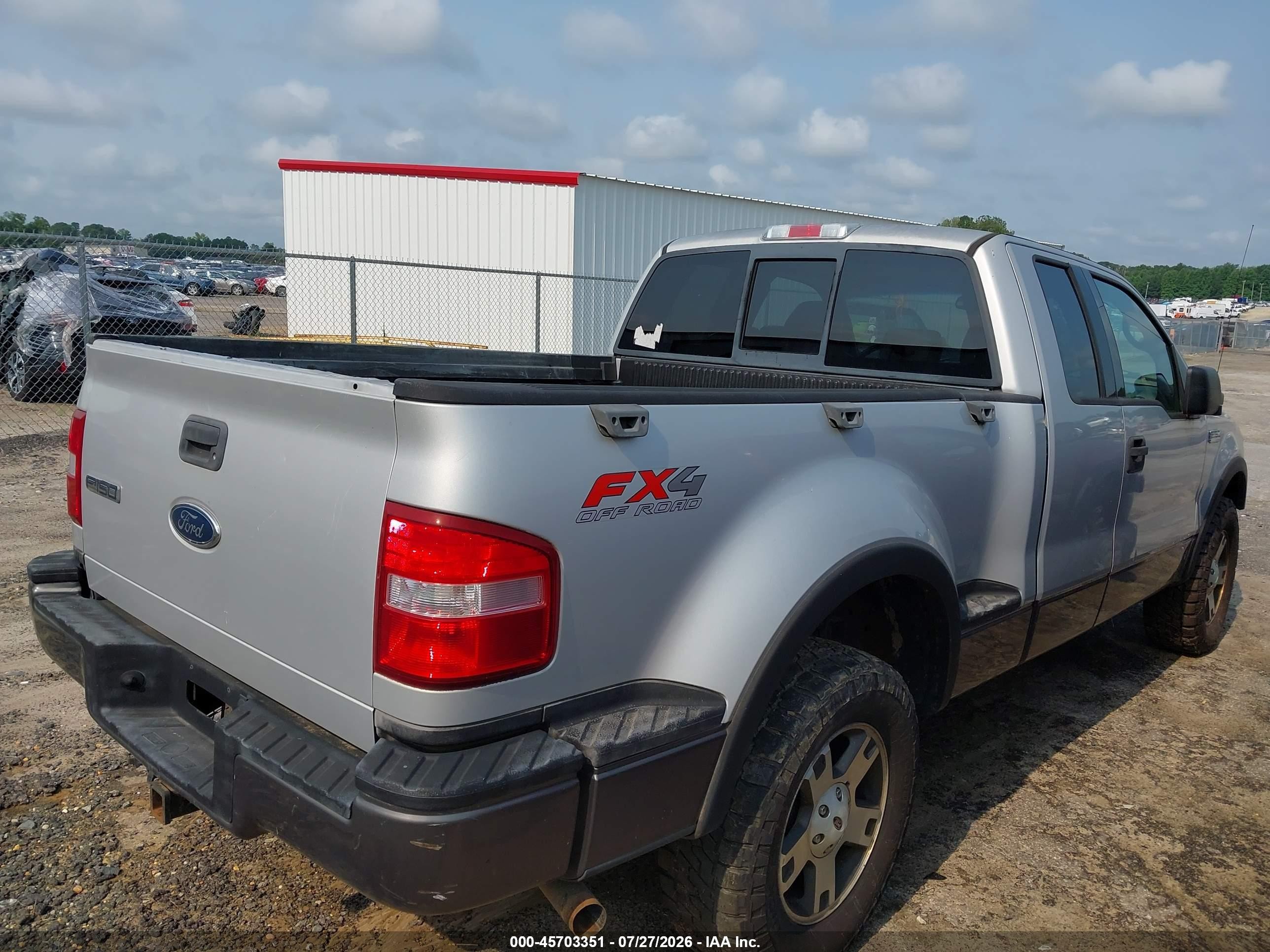 2004 Ford F-150 Fx4/xlt Gray vin: 1FTPX04554KB82594