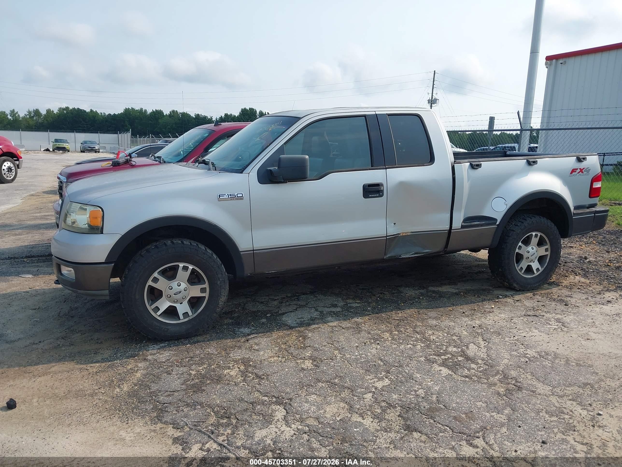 2004 Ford F-150 Fx4/xlt Gray vin: 1FTPX04554KB82594