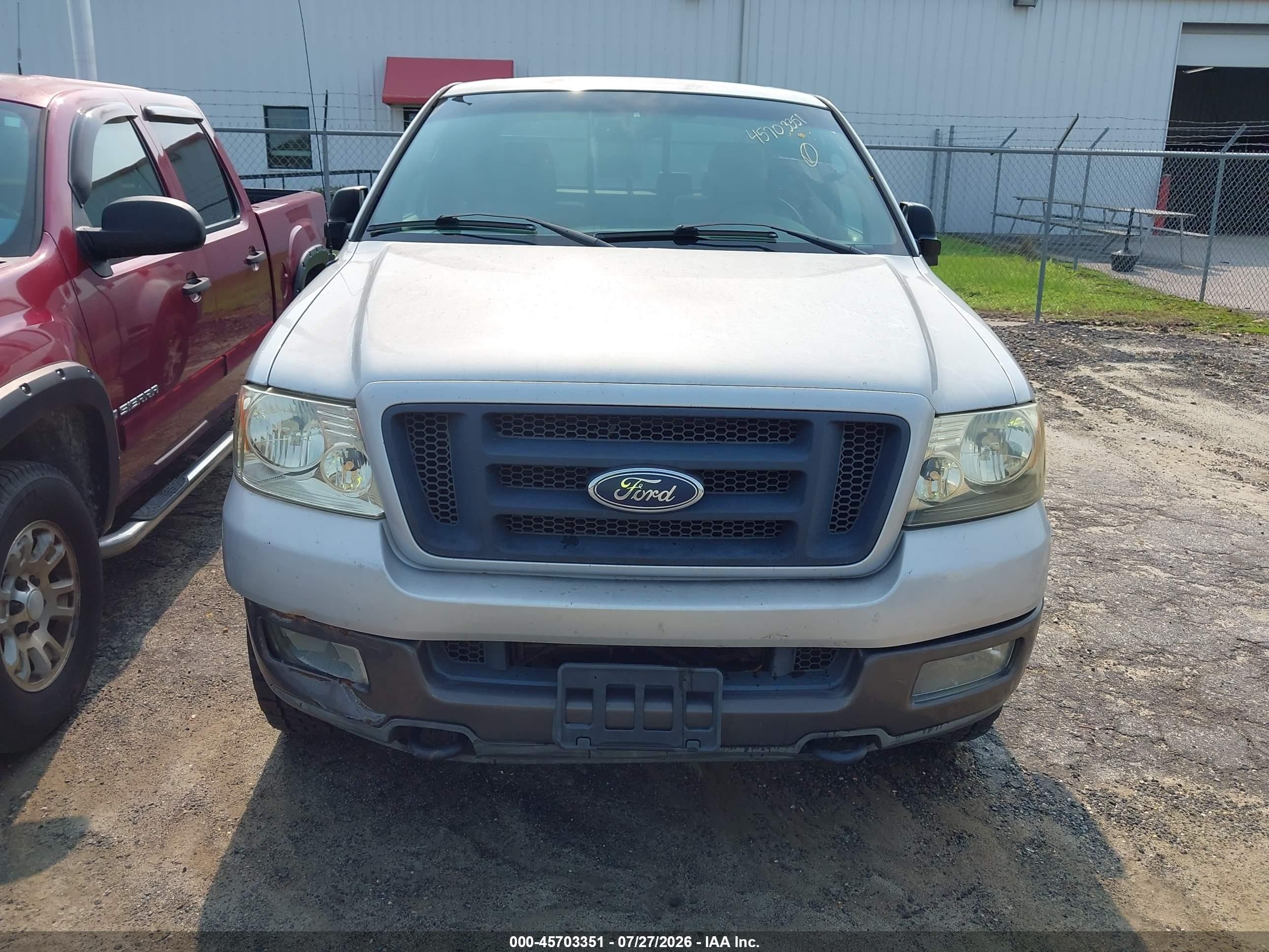 2004 Ford F-150 Fx4/xlt Gray vin: 1FTPX04554KB82594