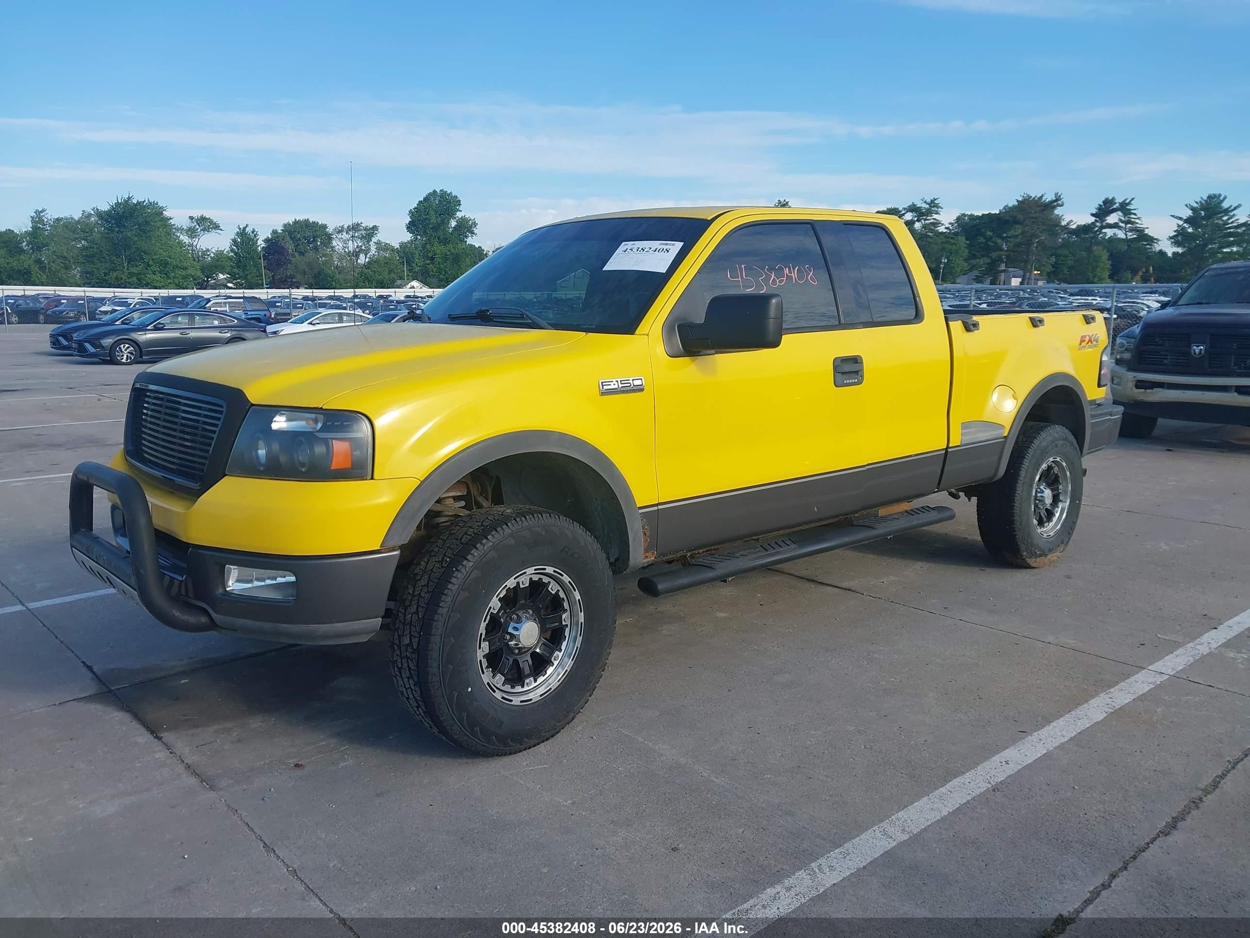2004 Ford F-150 Fx4/xlt Yellow vin: 1FTPX04574KC91235
