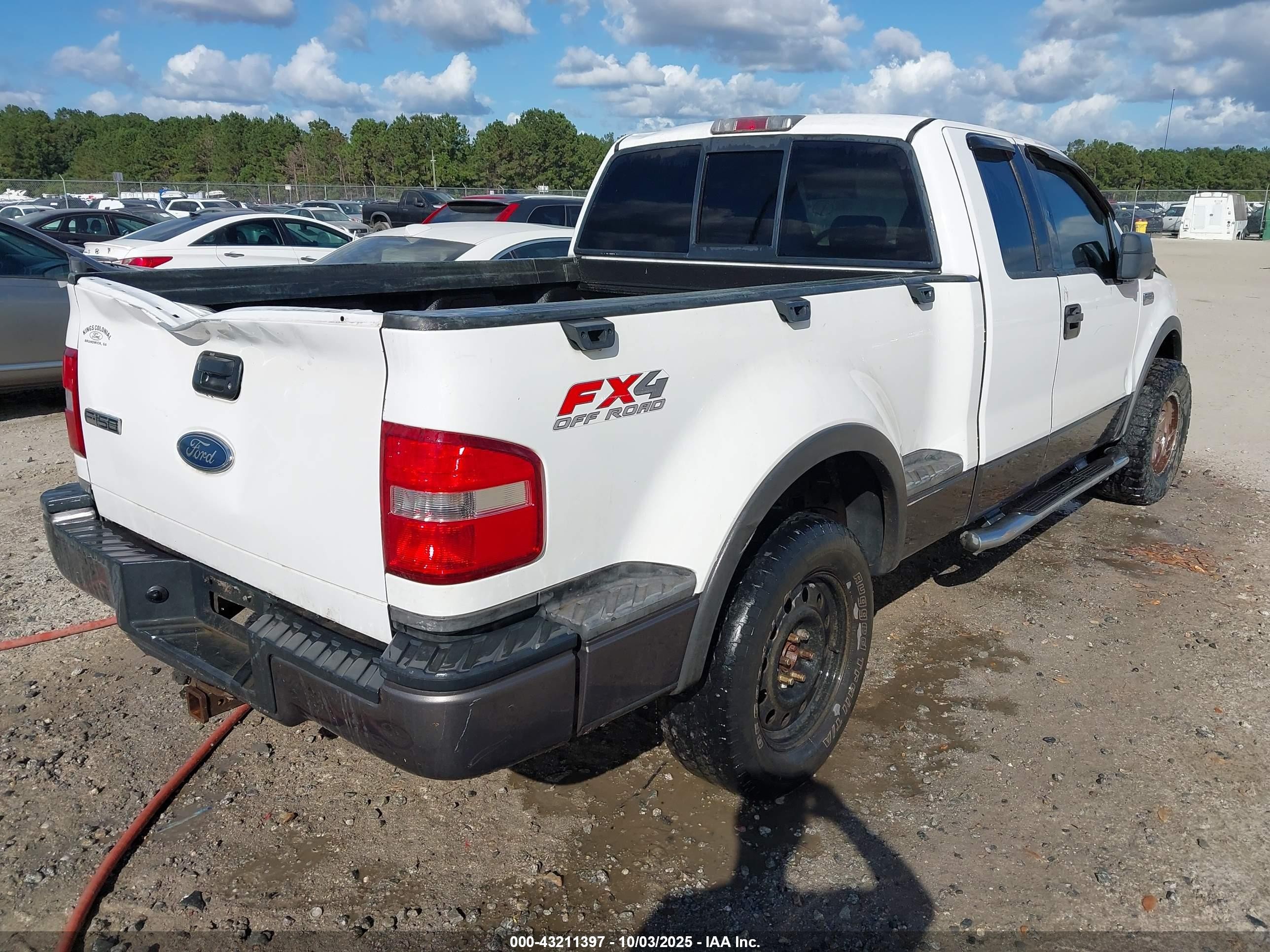 2004 Ford F-150 Fx4/xlt White vin: 1FTPX04574KD21141