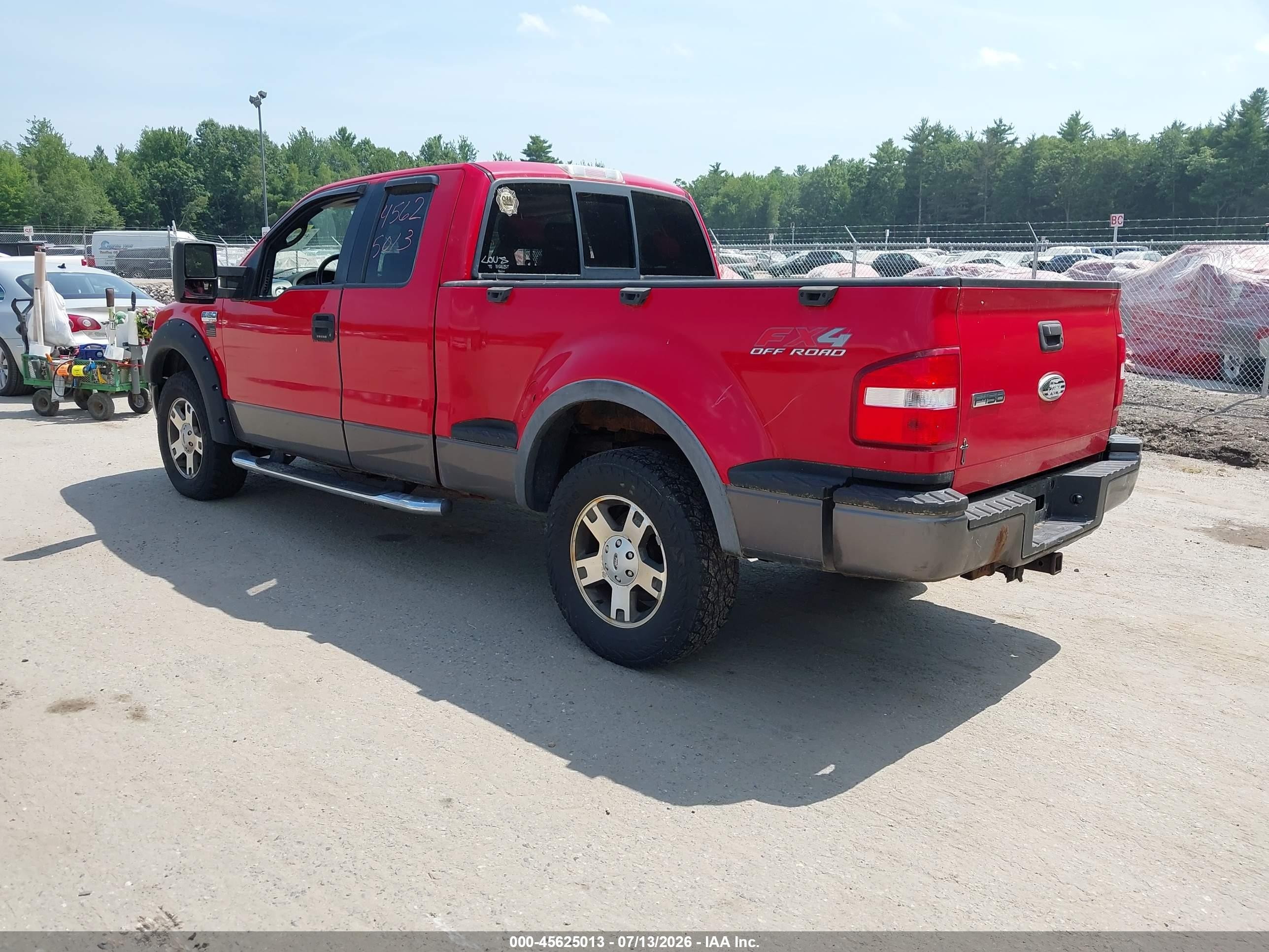2006 Ford F-150 Fx4/xlt Красный vin: 1FTPX04586KB93544