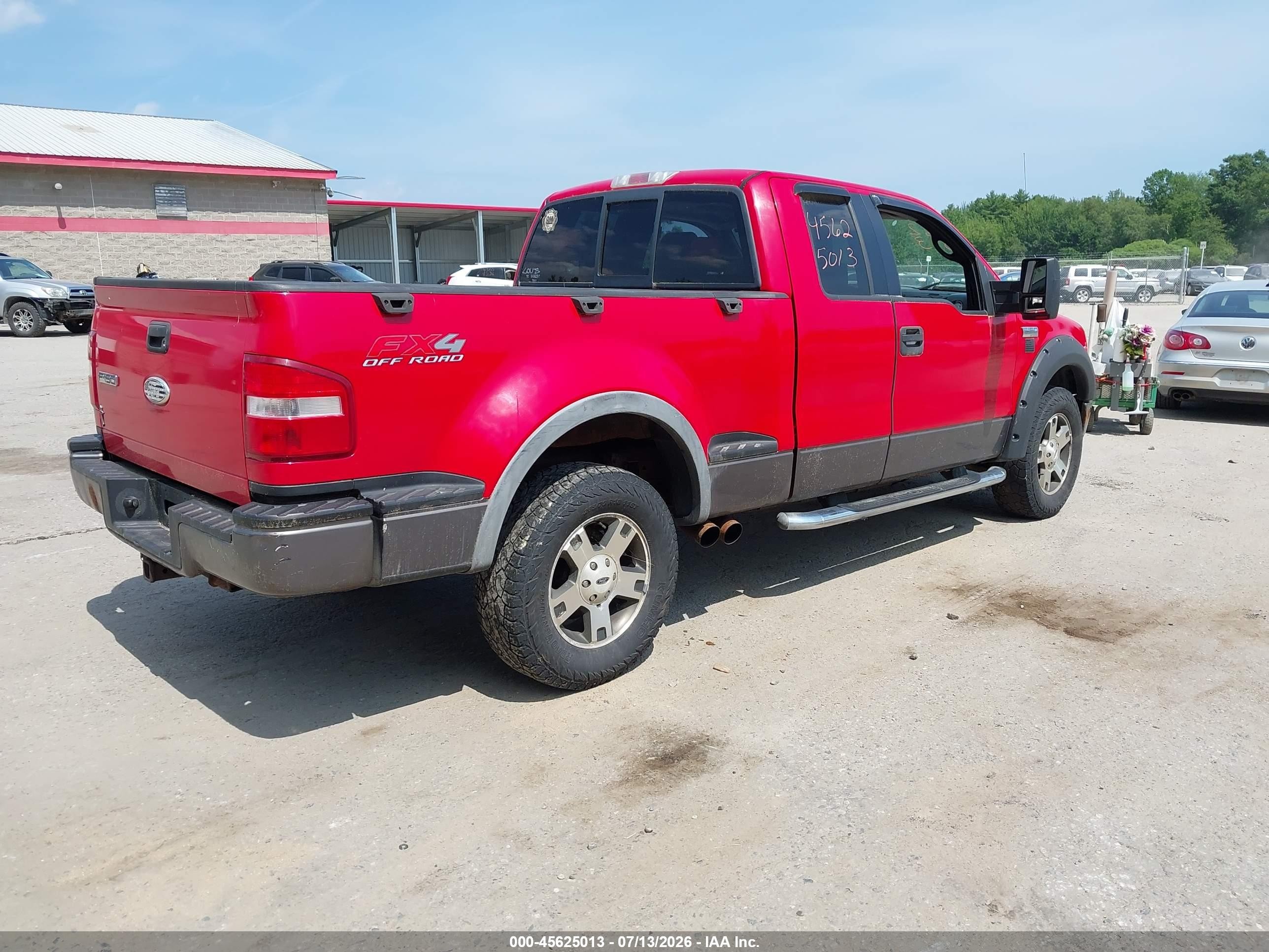 2006 Ford F-150 Fx4/xlt Красный vin: 1FTPX04586KB93544