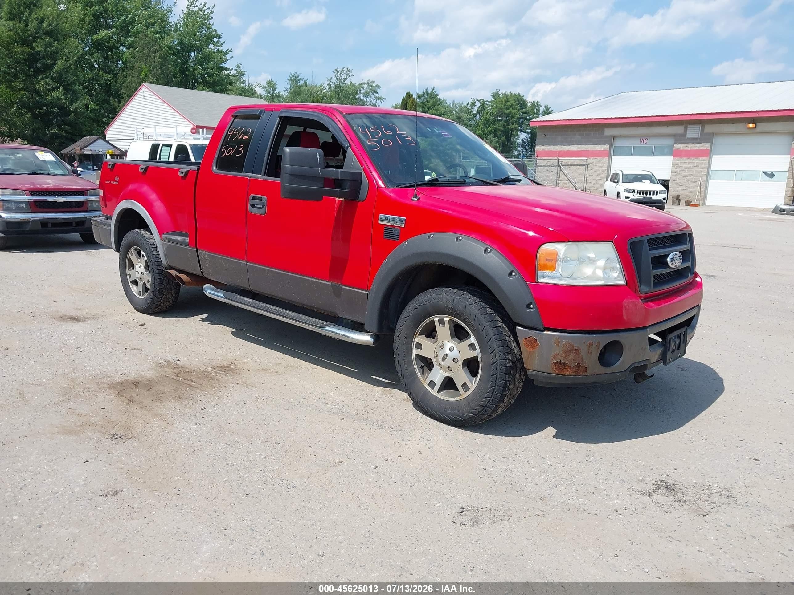 2006 Ford F-150 Fx4/xlt Red vin: 1FTPX04586KB93544