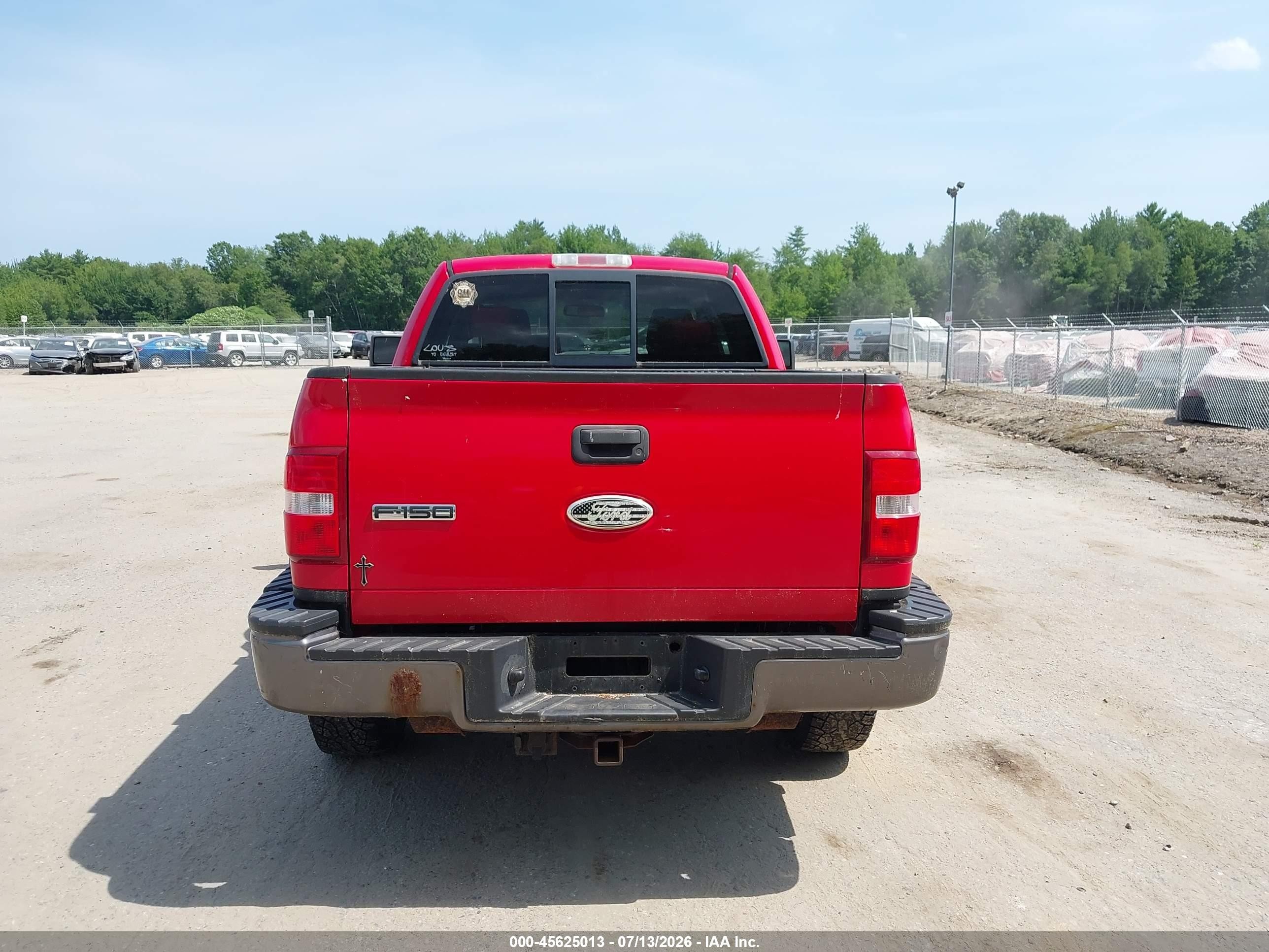 2006 Ford F-150 Fx4/xlt Красный vin: 1FTPX04586KB93544