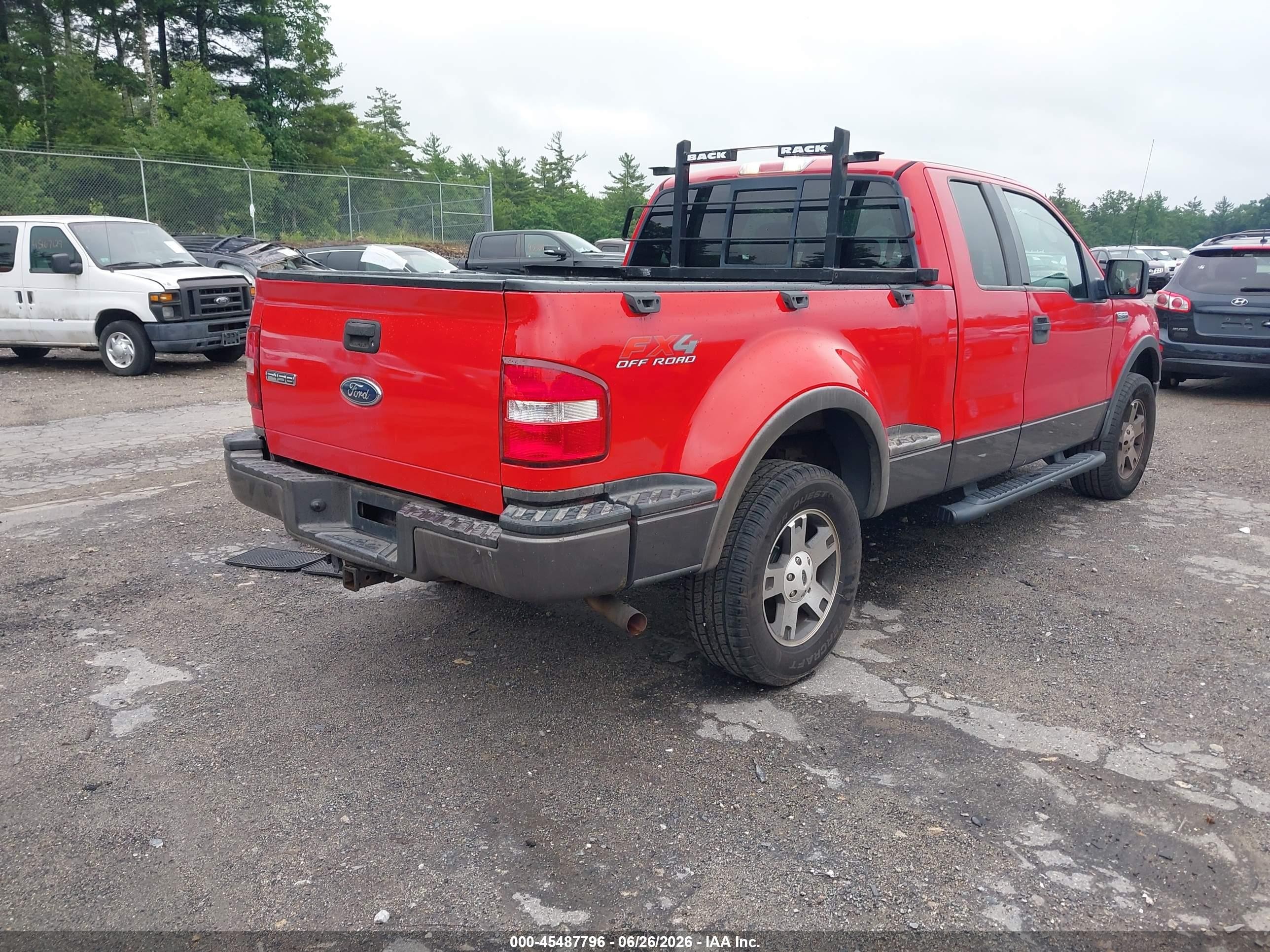 2004 Ford F-150 Fx4/xlt Red vin: 1FTPX045X4KD23577