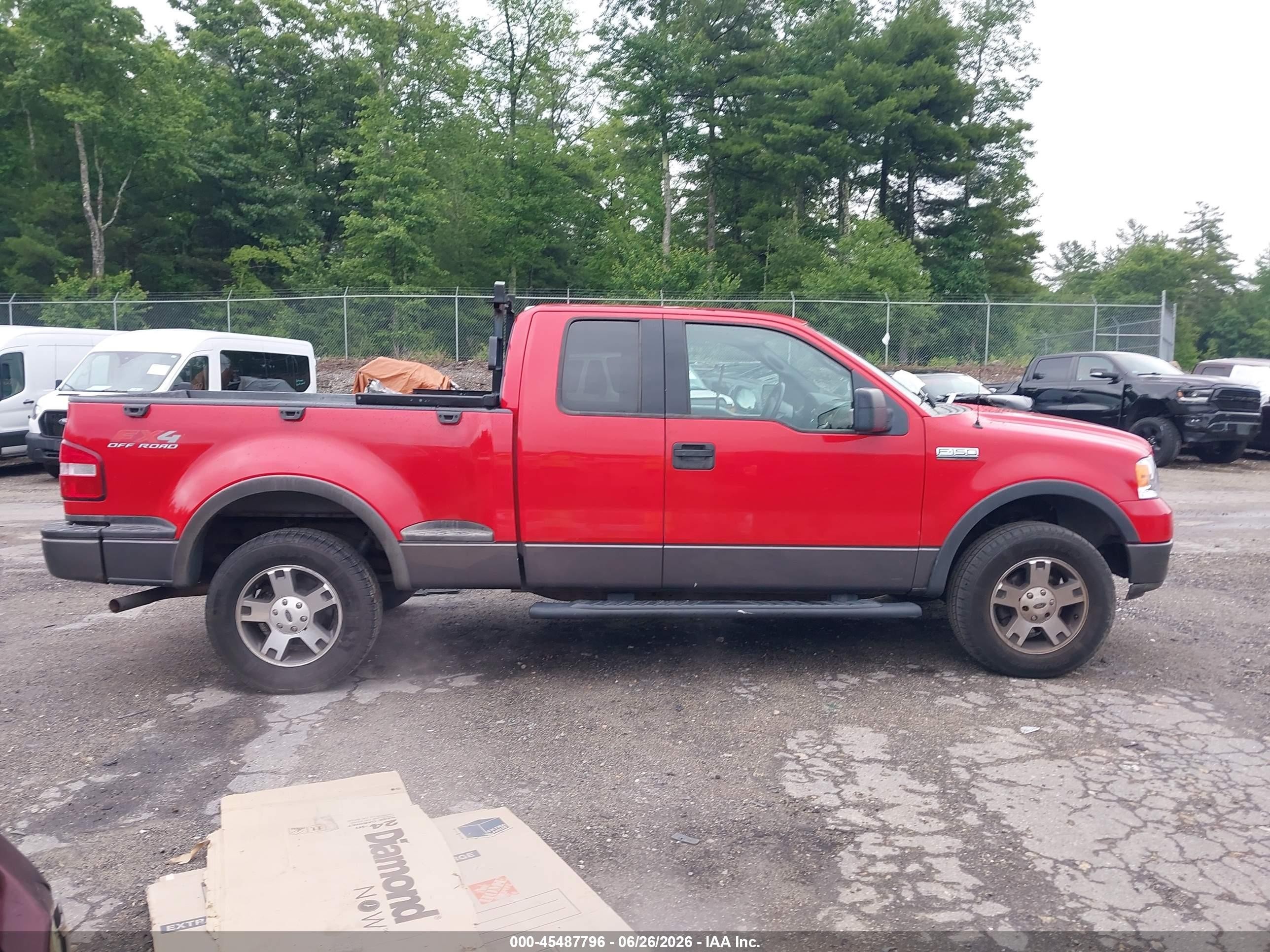 2004 Ford F-150 Fx4/xlt Red vin: 1FTPX045X4KD23577