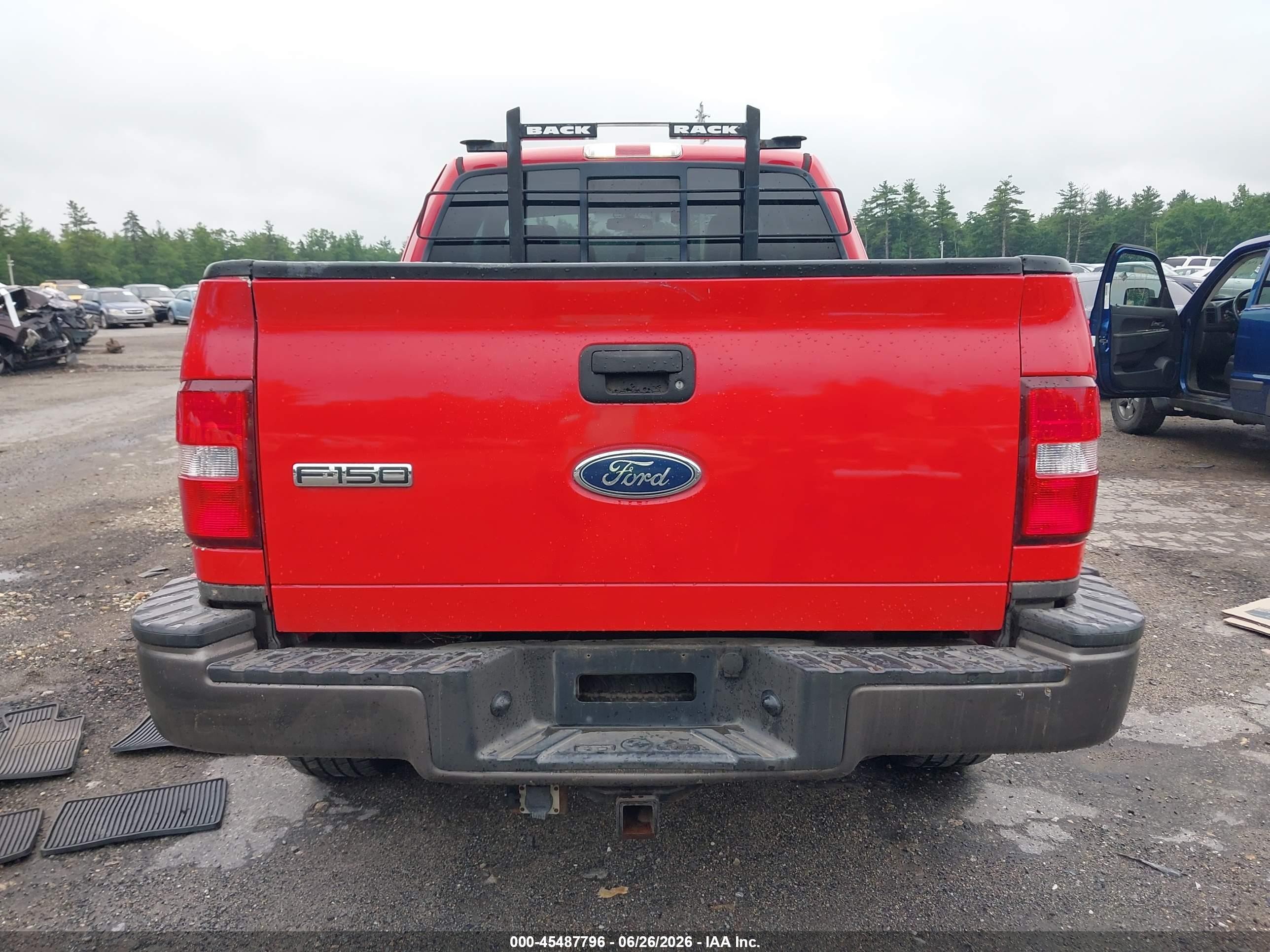 2004 Ford F-150 Fx4/xlt Red vin: 1FTPX045X4KD23577