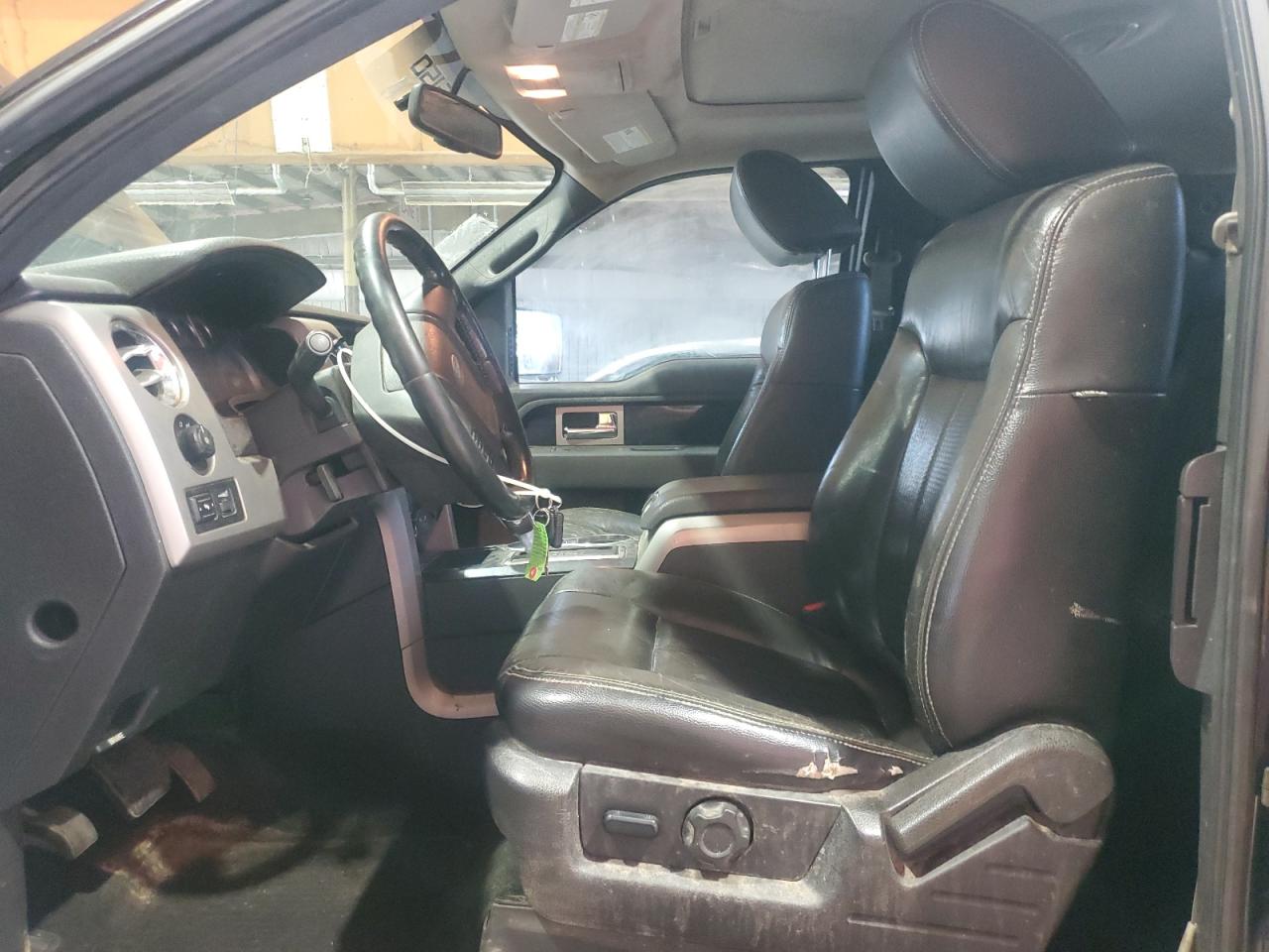 2009 Ford F150 Super Cab Black vin: 1FTPX04VX9KC43669 Damage: Left Front Seat Cushion, Worn, Replacement Required