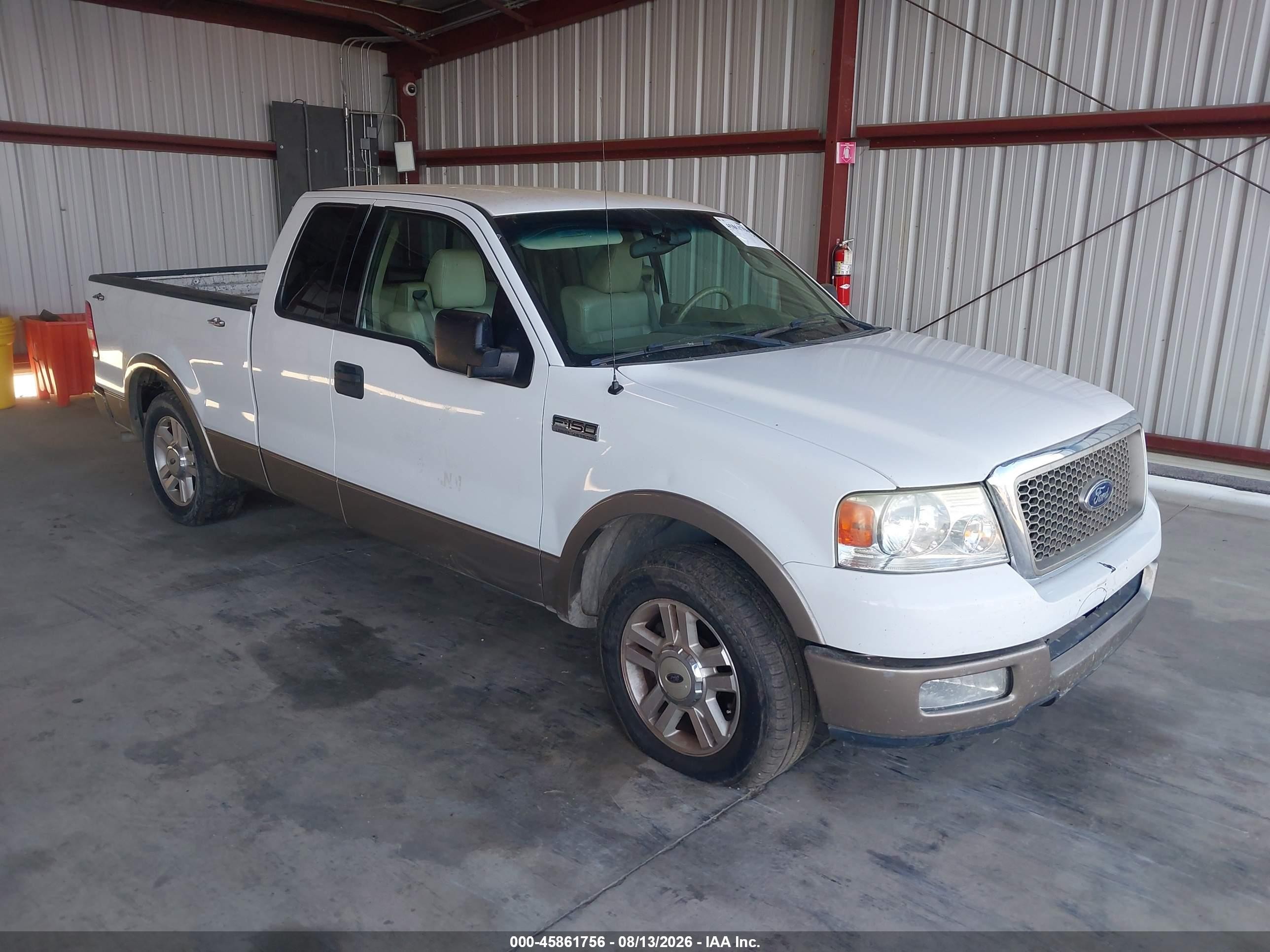 2004 Ford F-150 Lariat/xl/xlt White vin: 1FTPX12504NA44890
