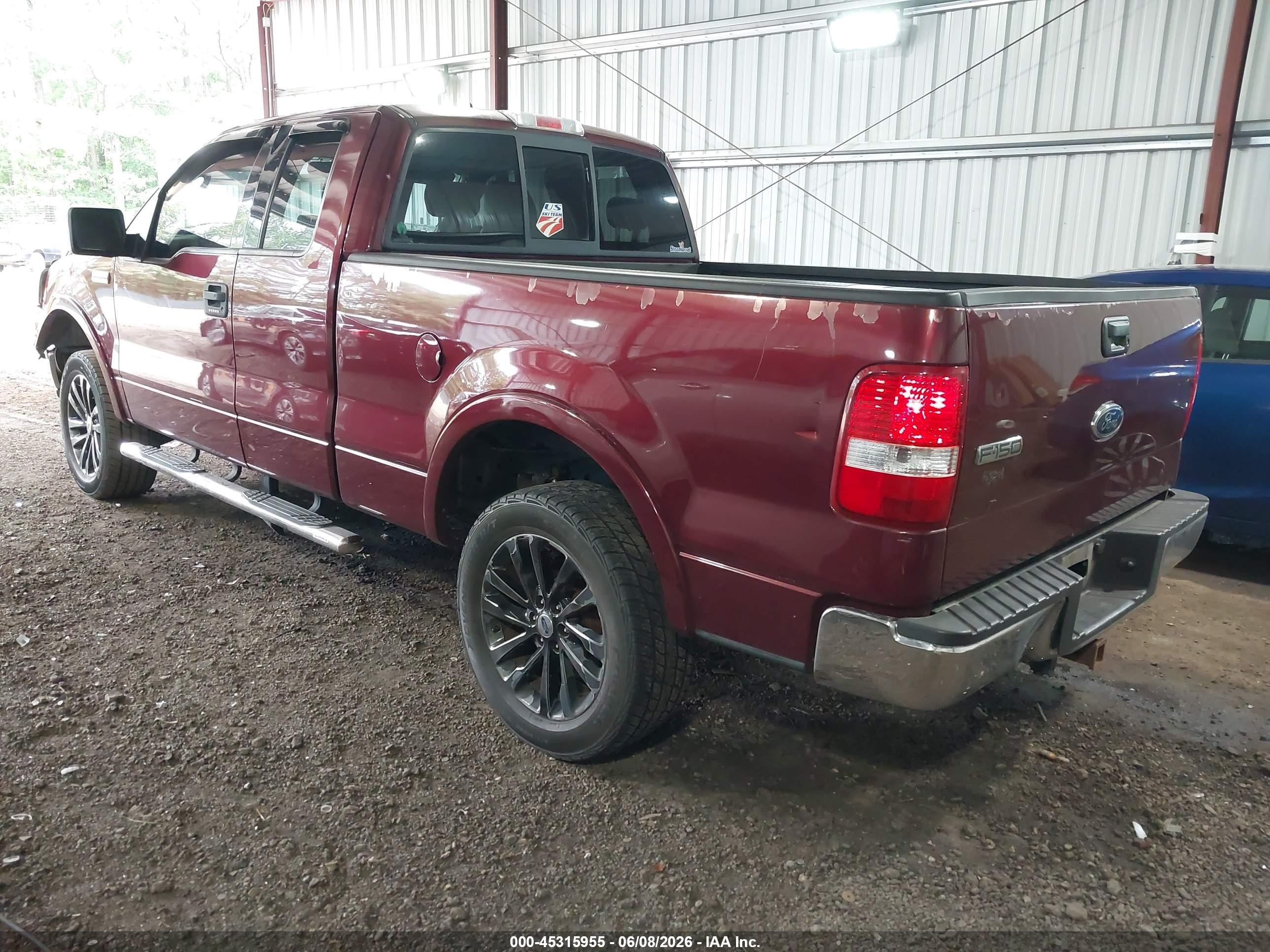 2004 Ford F-150 Lariat/xl/xlt Burgundy vin: 1FTPX12504NB42396