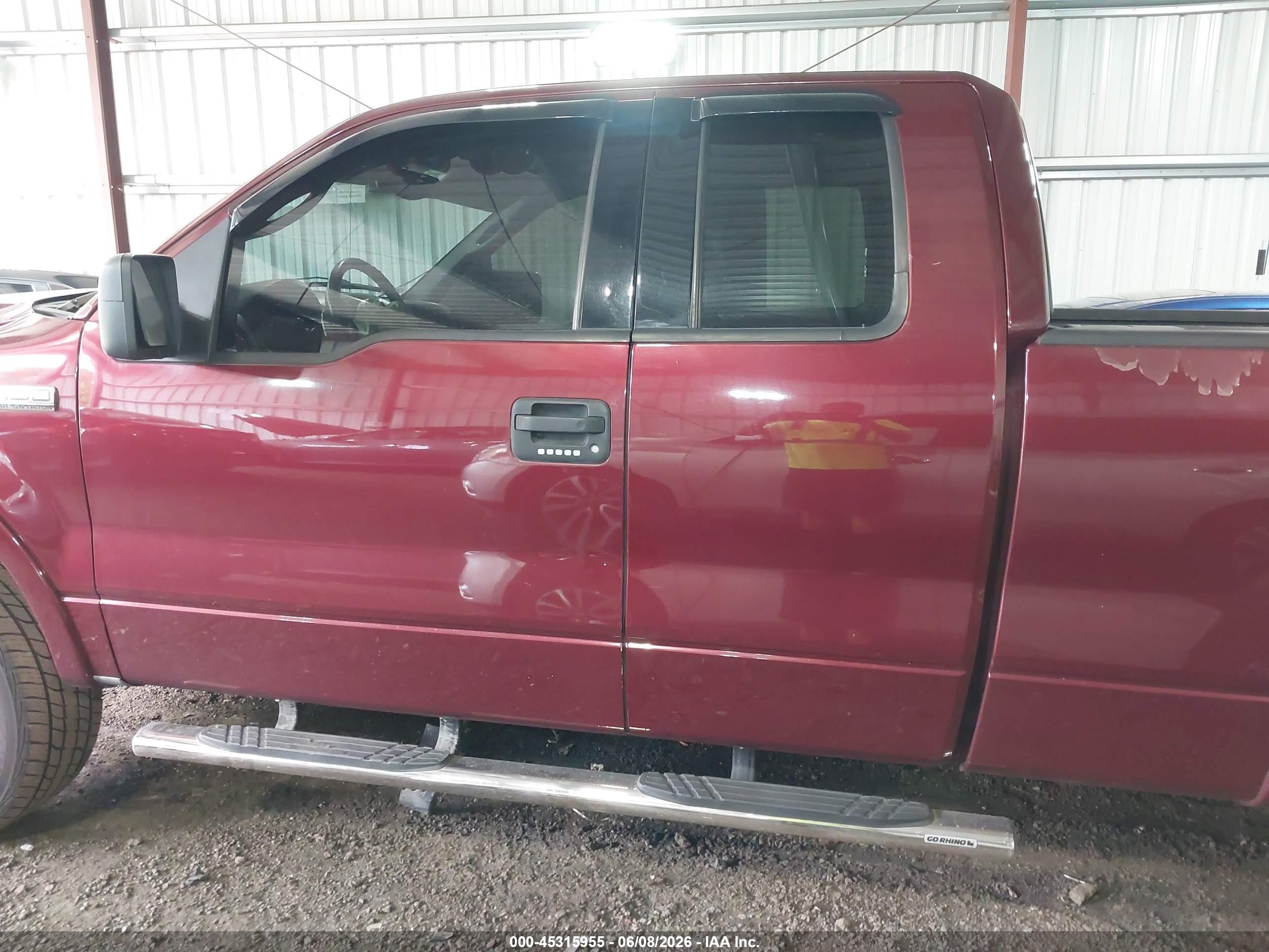 2004 Ford F-150 Lariat/xl/xlt Burgundy vin: 1FTPX12504NB42396