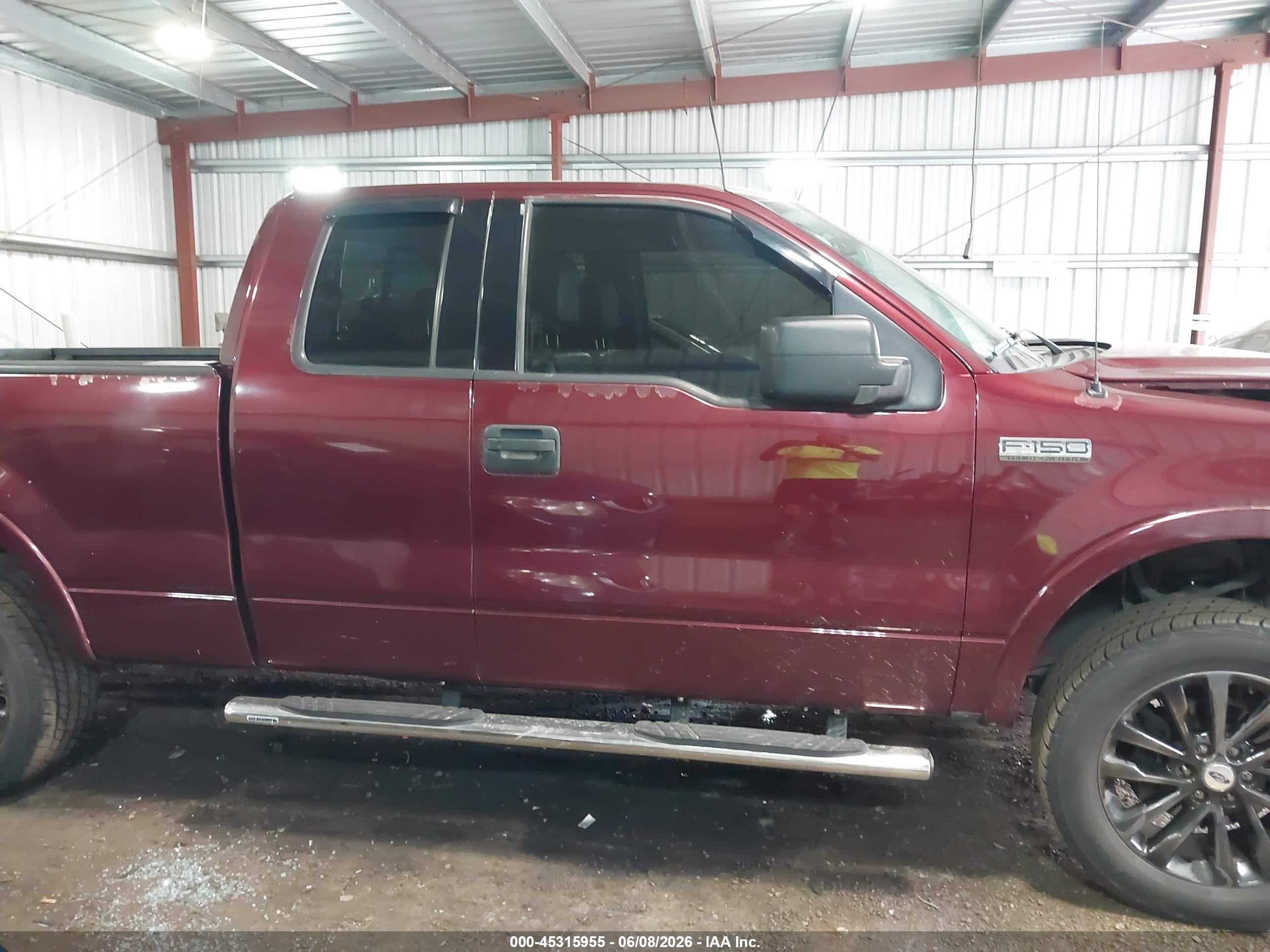 2004 Ford F-150 Lariat/xl/xlt Burgundy vin: 1FTPX12504NB42396