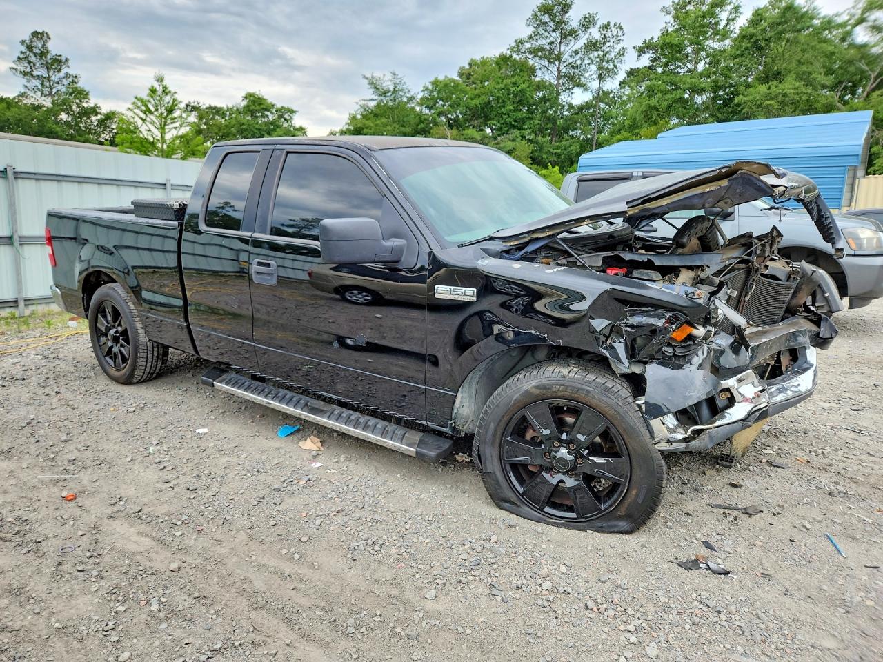 2005 Ford F150 Black vin: 1FTPX12505NA98210