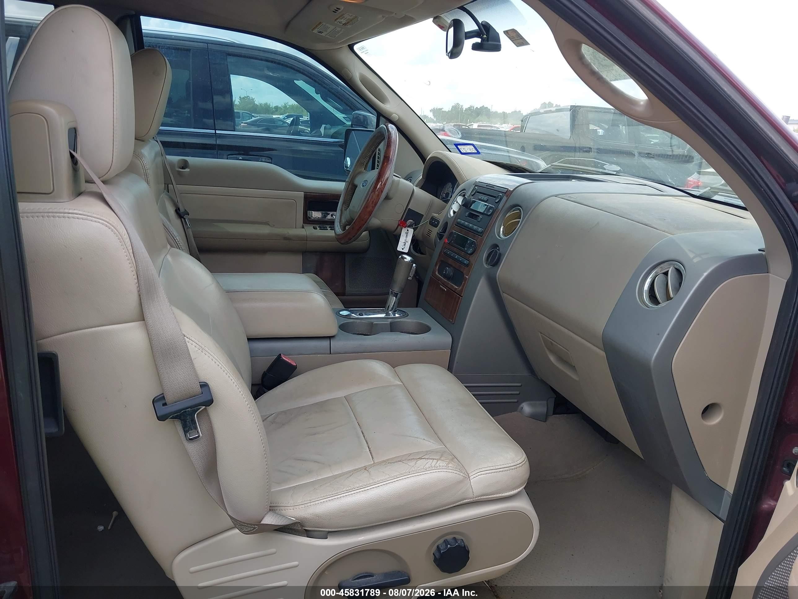 2004 Ford F-150 Lariat/xl/xlt Burgundy vin: 1FTPX12514NA67207