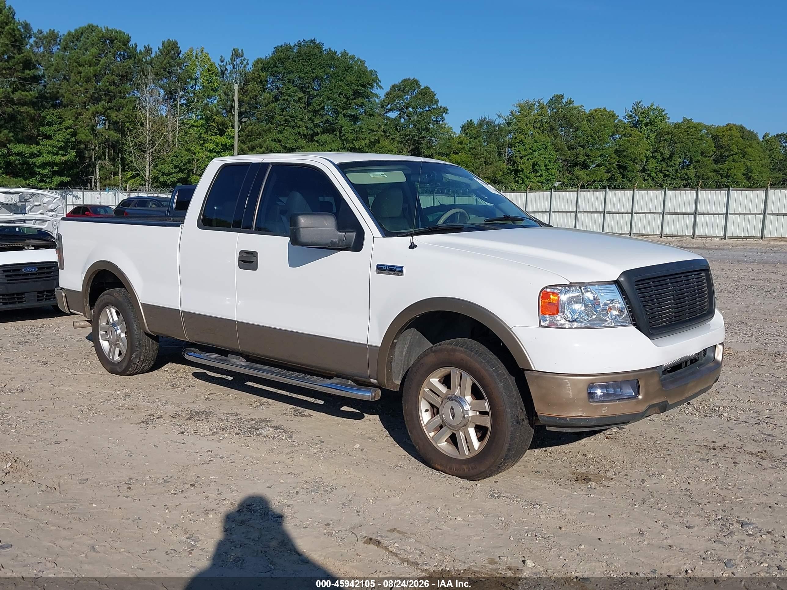 2004 Ford F-150 Lariat/xl/xlt White vin: 1FTPX12514NC72350