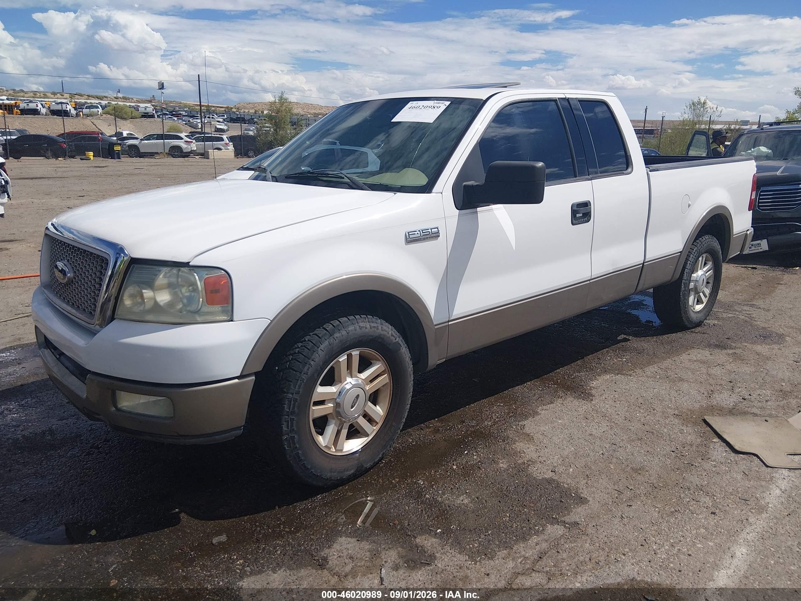 2004 Ford F-150 Lariat/xl/xlt Белый vin: 1FTPX12524NA42350