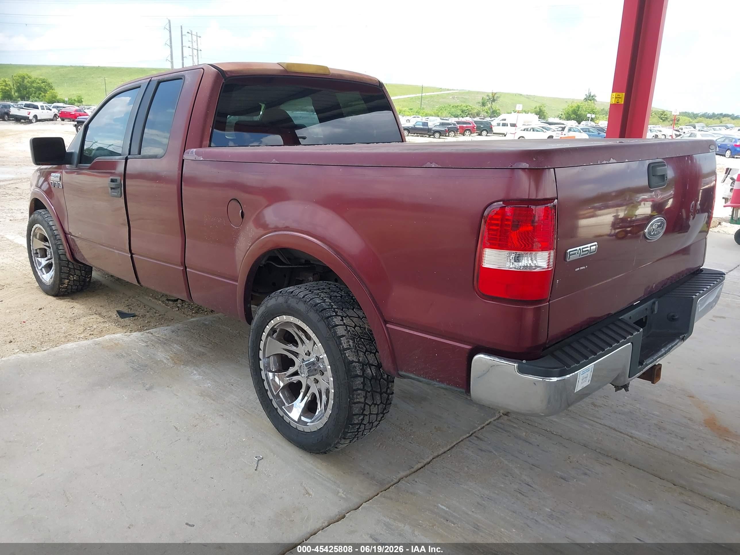2005 Ford F-150 Lariat/xl/xlt Maroon vin: 1FTPX12525FA89101