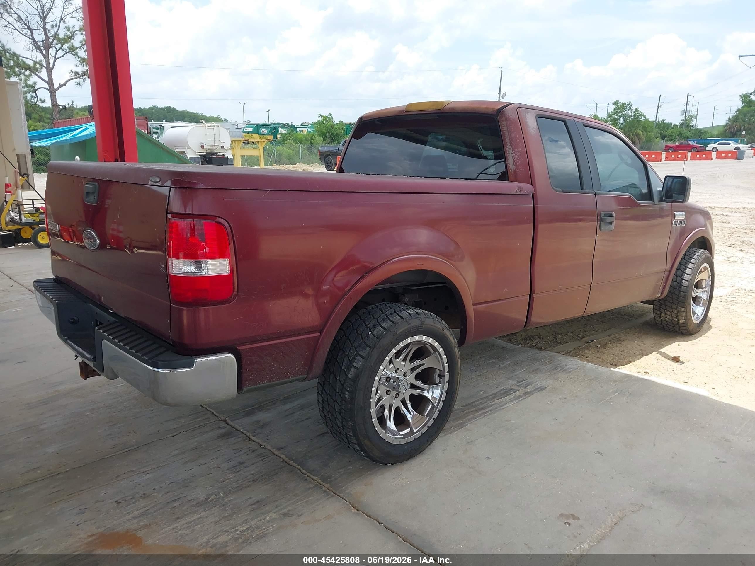 2005 Ford F-150 Lariat/xl/xlt Maroon vin: 1FTPX12525FA89101
