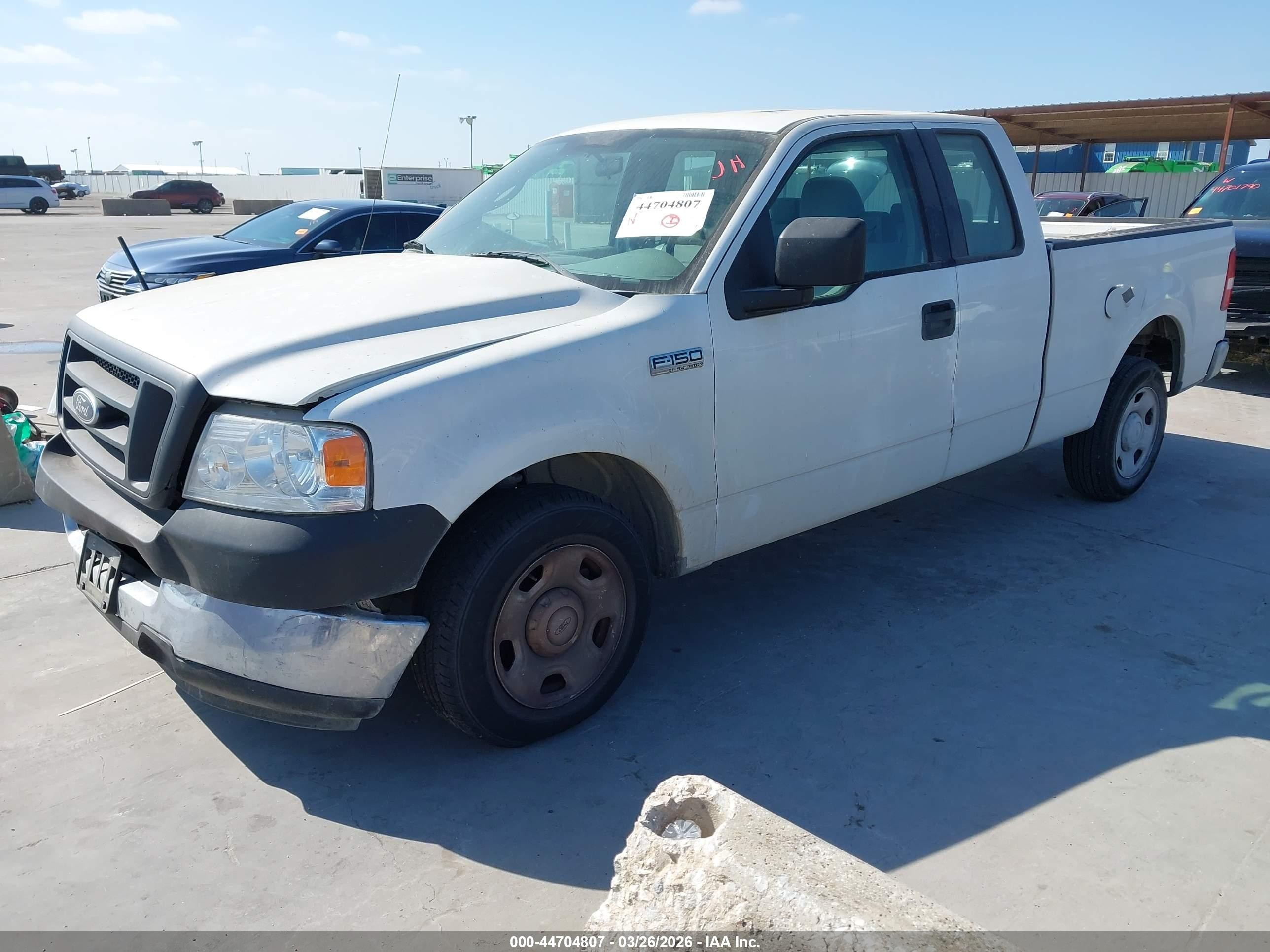2005 Ford F-150 Lariat/xl/xlt White vin: 1FTPX12525FB11386