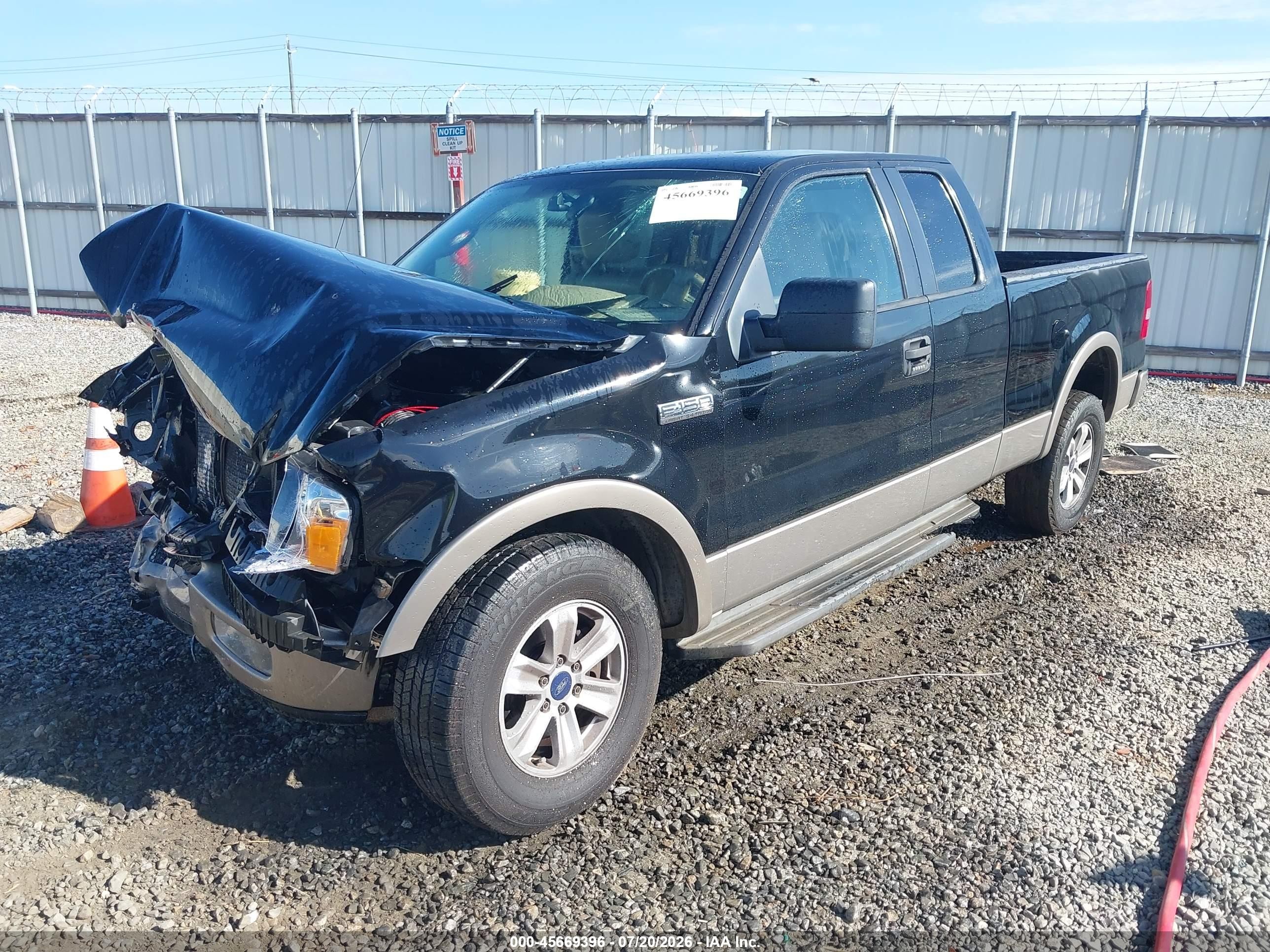 2005 Ford F-150 Lariat/xl/xlt Черный vin: 1FTPX12525NA25355