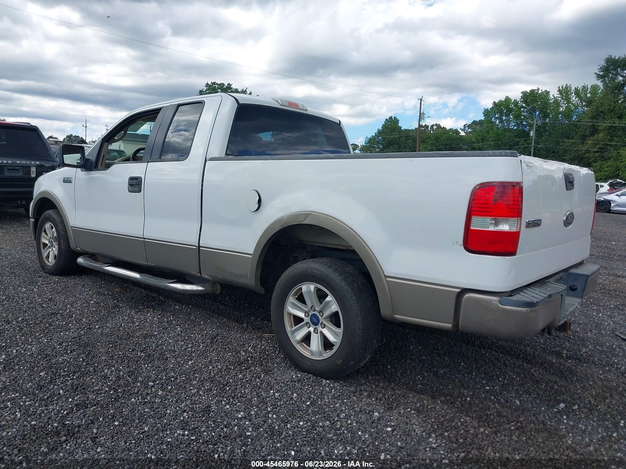 2005 Ford F-150 Lariat/xl/xlt White vin: 1FTPX12525NA30989