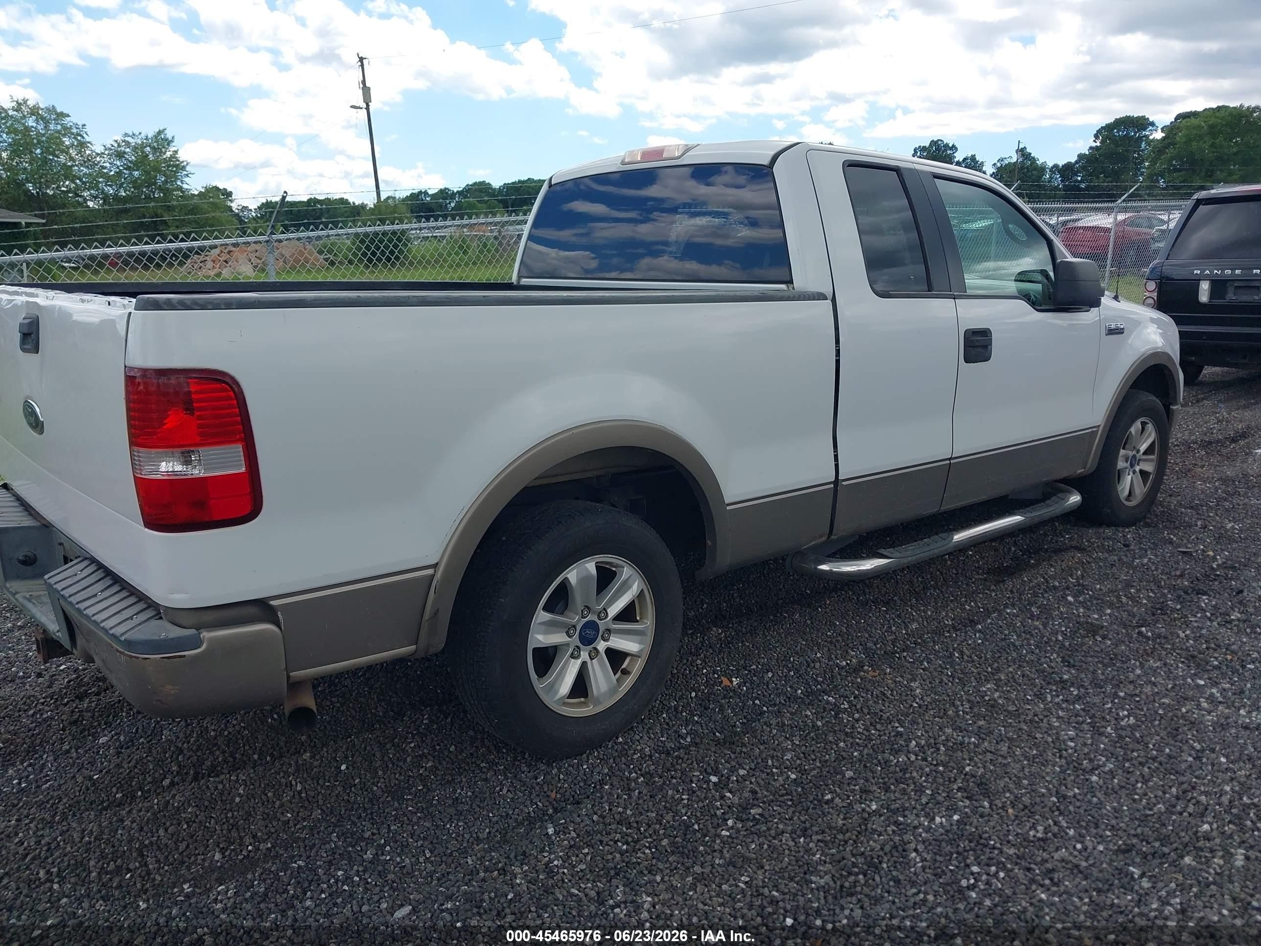 2005 Ford F-150 Lariat/xl/xlt White vin: 1FTPX12525NA30989