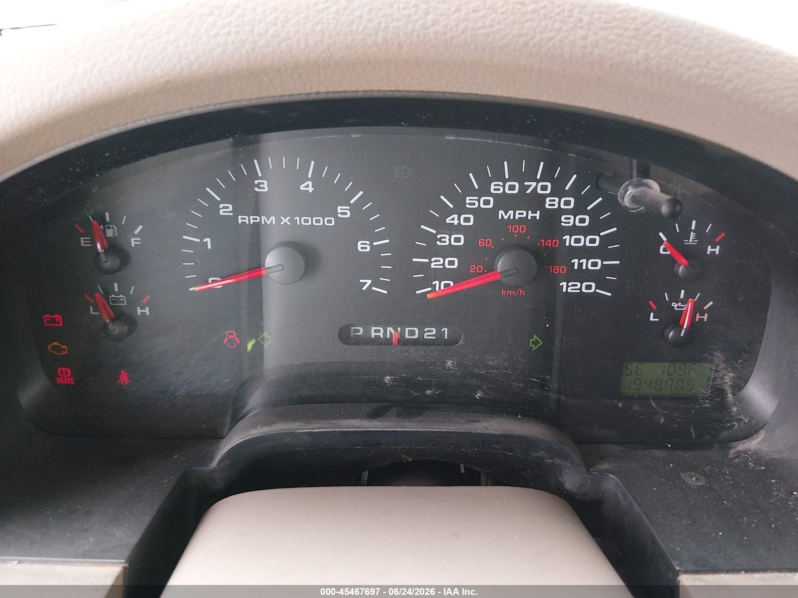 2004 Ford F-150 Lariat/xl/xlt Cream vin: 1FTPX12534NA42289