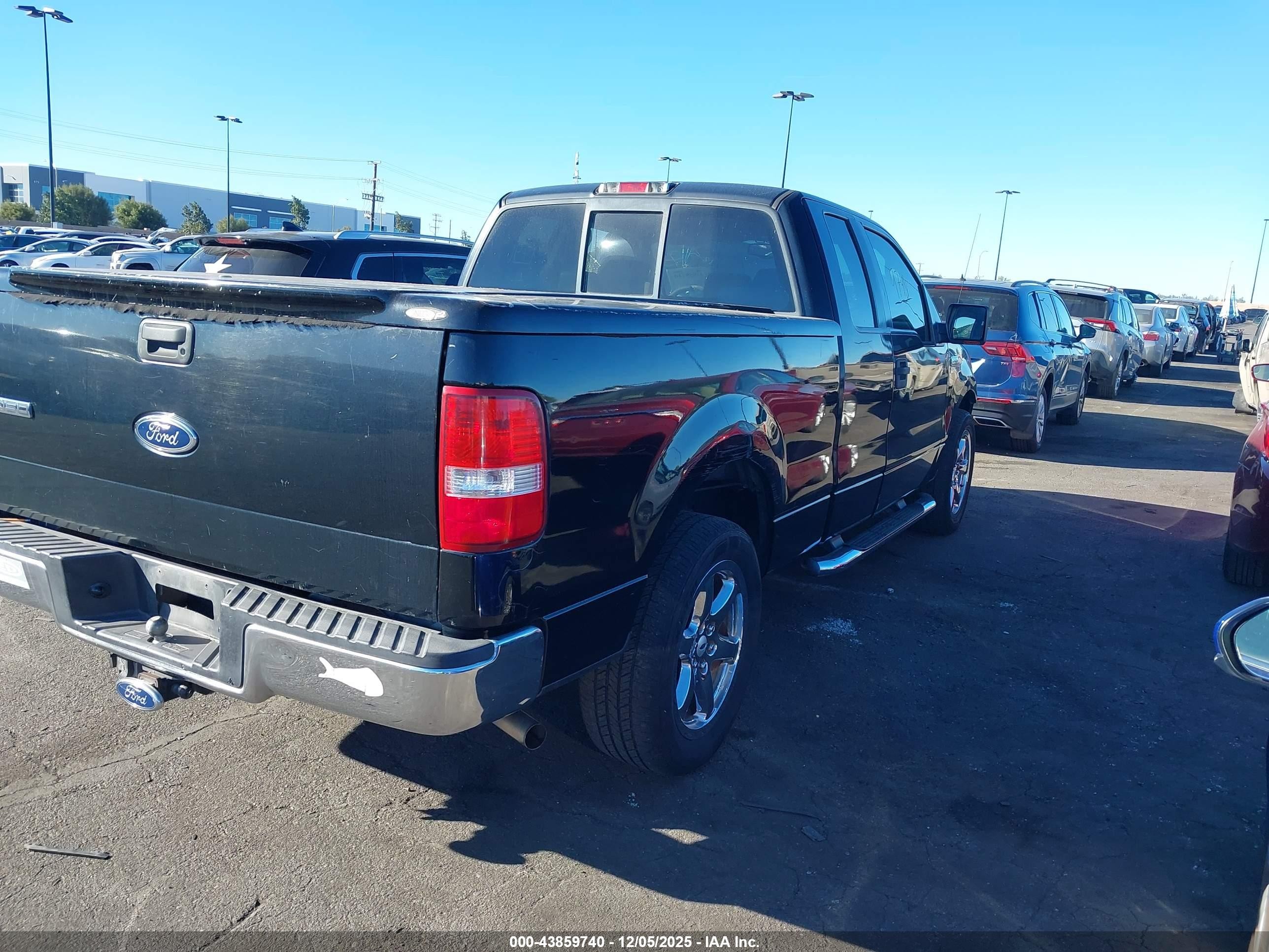 2005 Ford F-150 Lariat/xl/xlt Black vin: 1FTPX12535FB07248