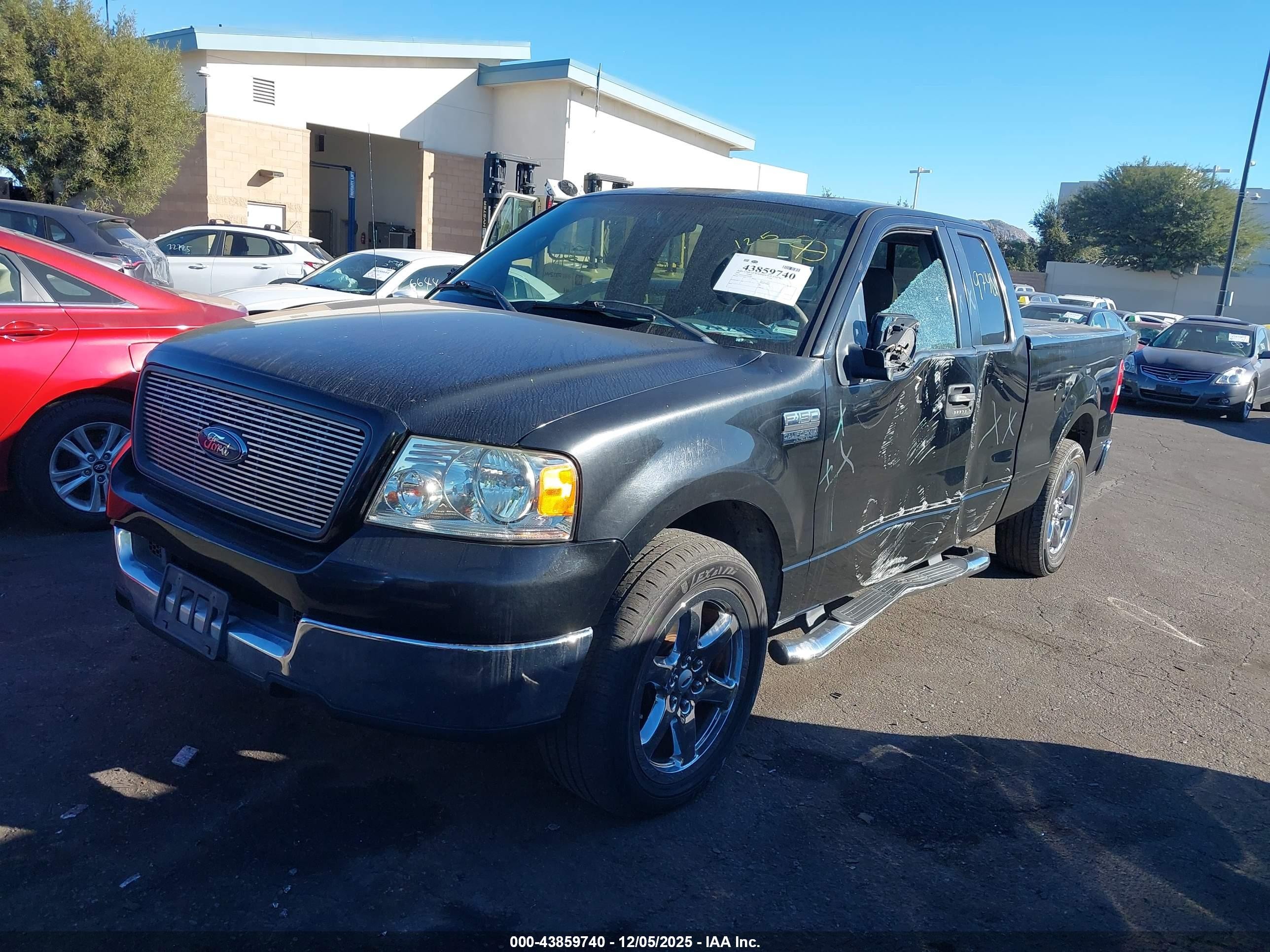 2005 Ford F-150 Lariat/xl/xlt Black vin: 1FTPX12535FB07248