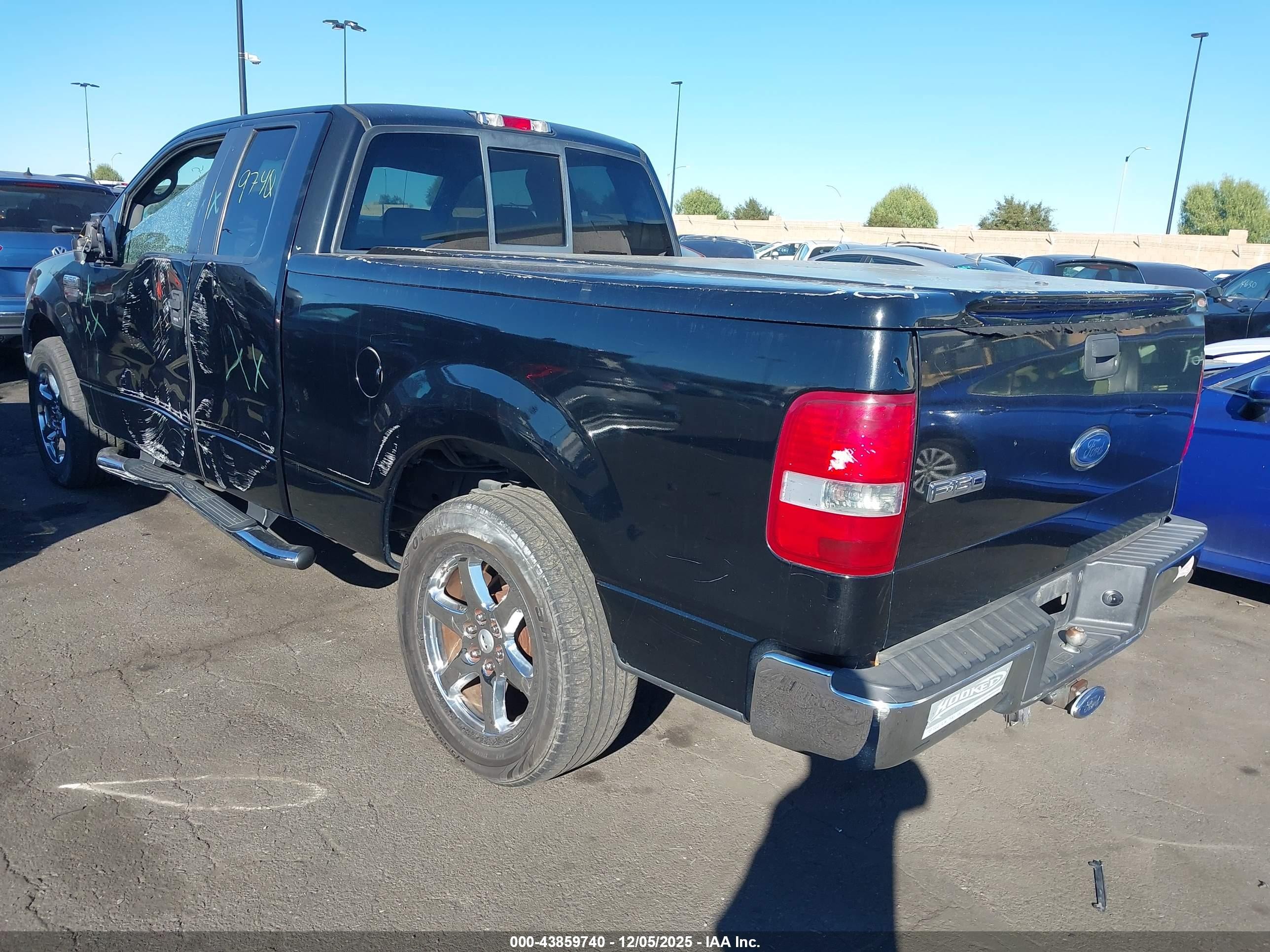 2005 Ford F-150 Lariat/xl/xlt Black vin: 1FTPX12535FB07248