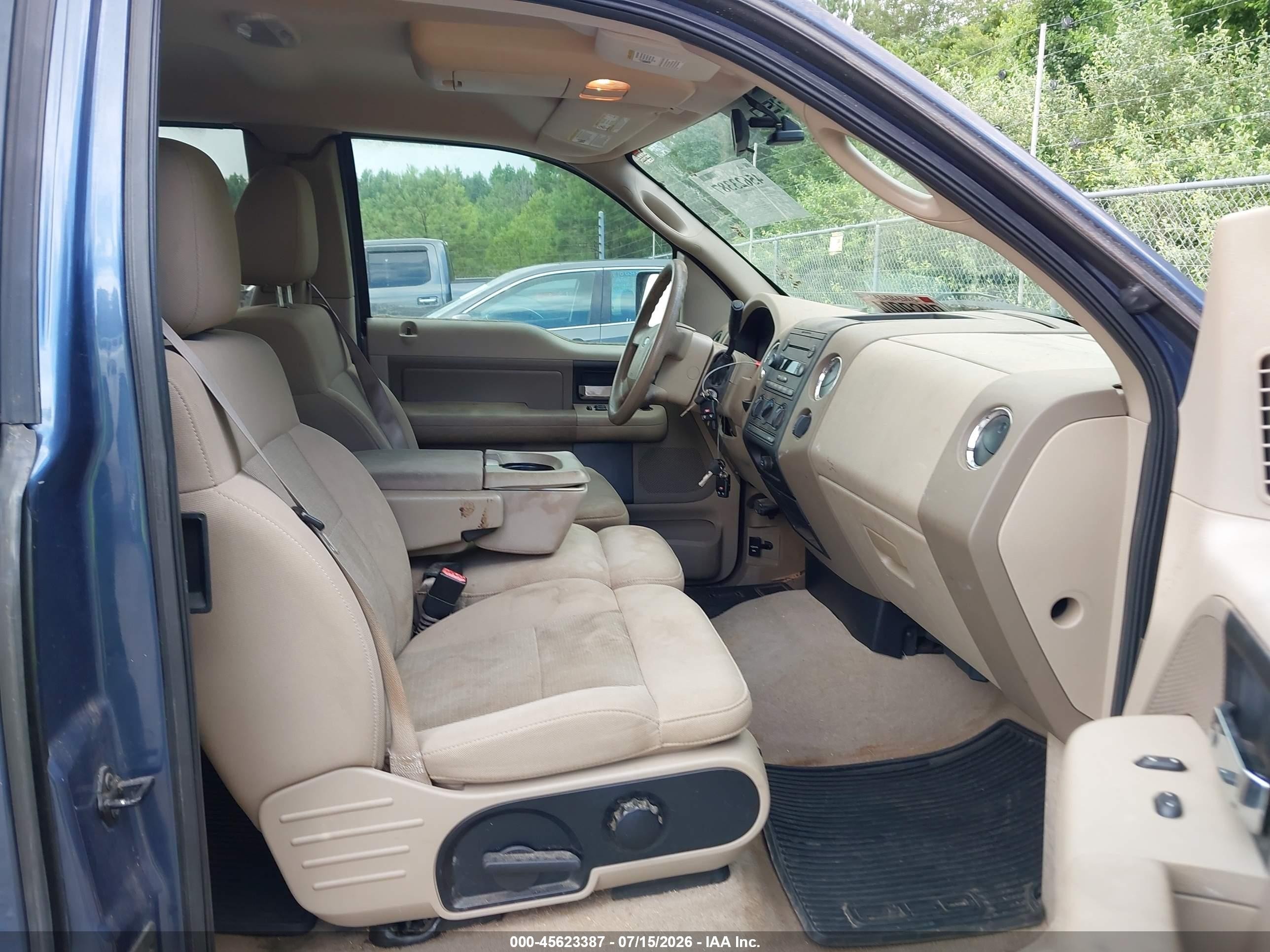 2005 Ford F-150 Lariat/xl/xlt Blue vin: 1FTPX12535NA60664