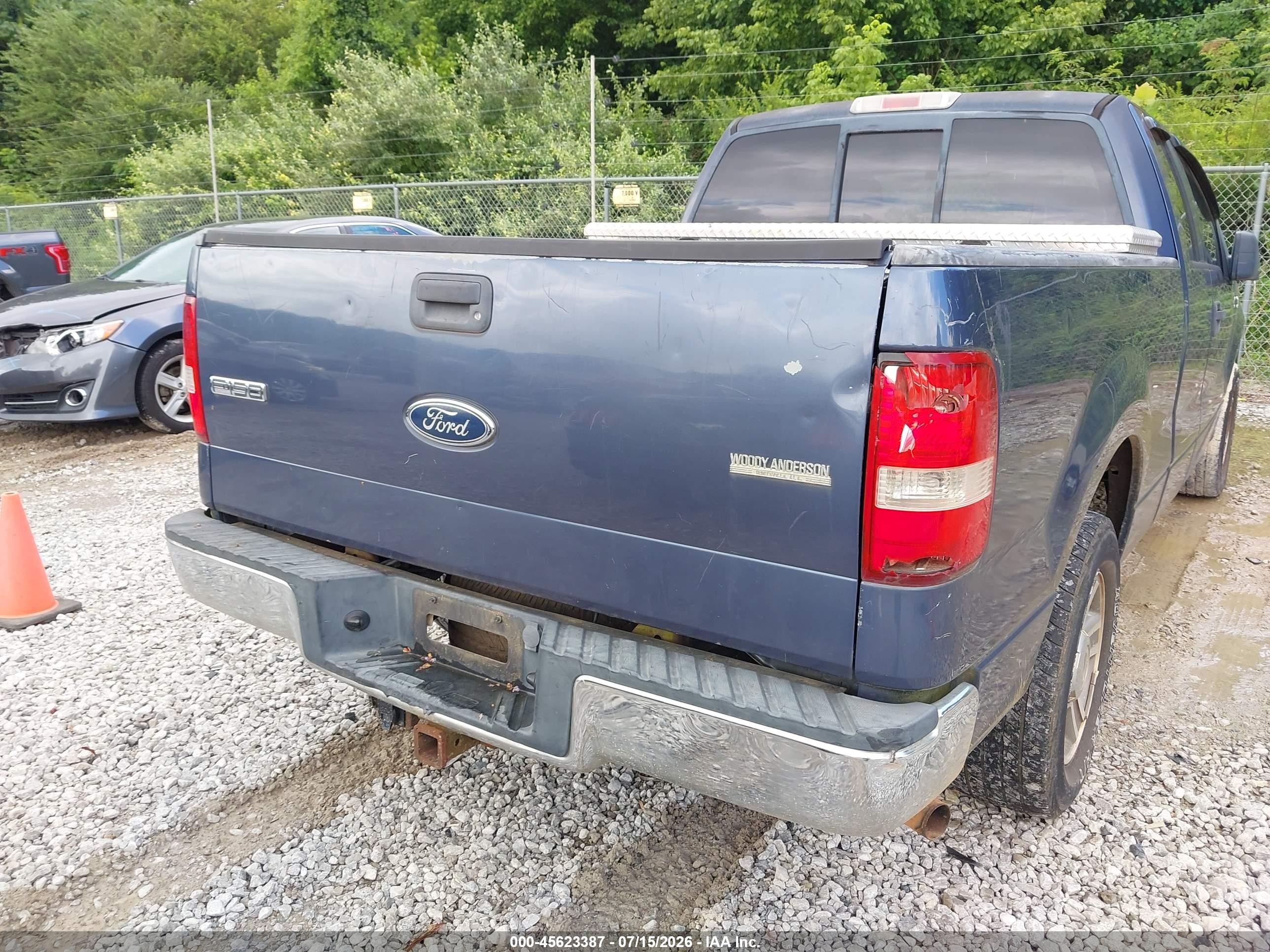 2005 Ford F-150 Lariat/xl/xlt Blue vin: 1FTPX12535NA60664