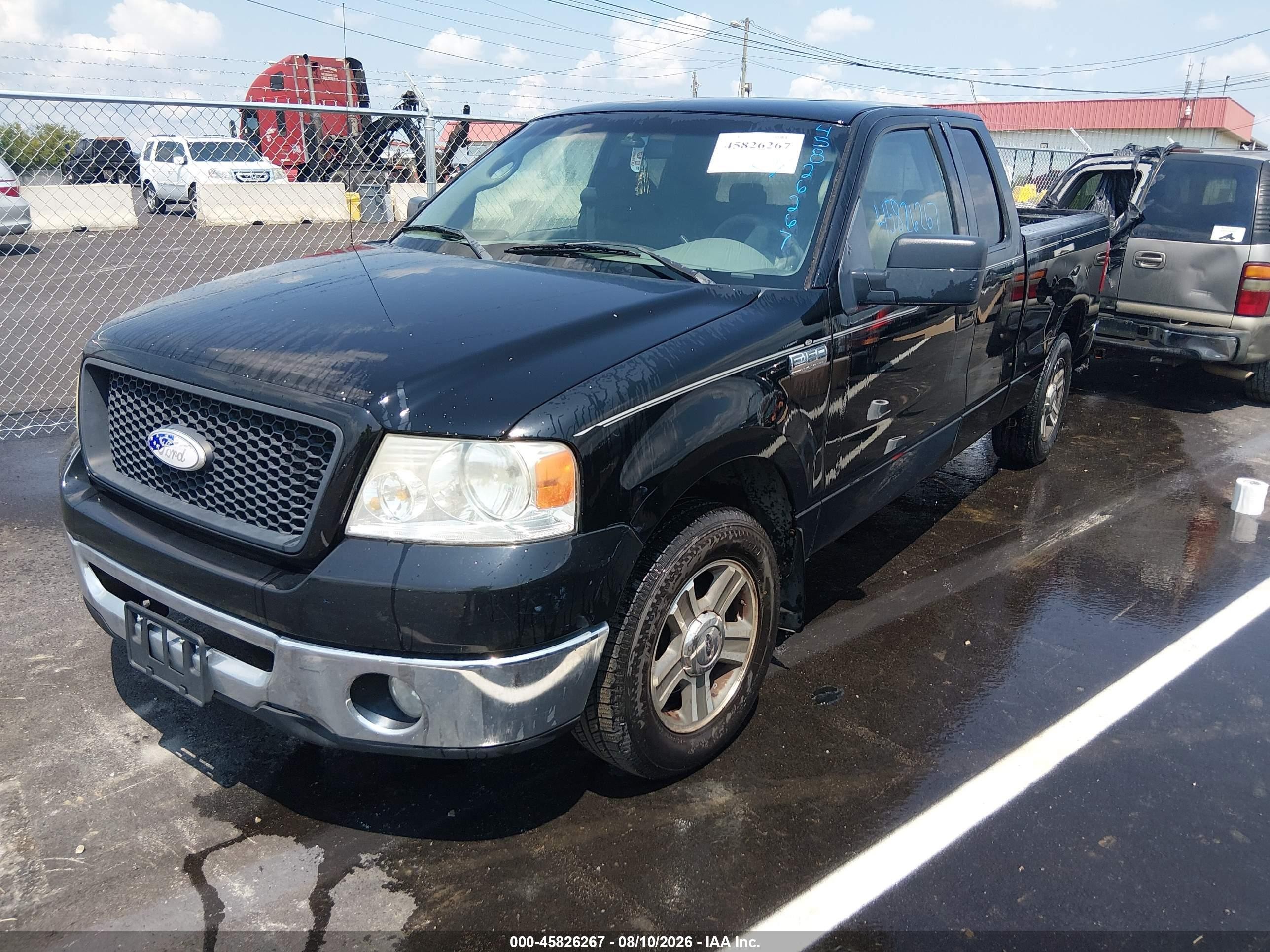 2006 Ford F-150 Lariat/xl/xlt Black vin: 1FTPX12536FA45240